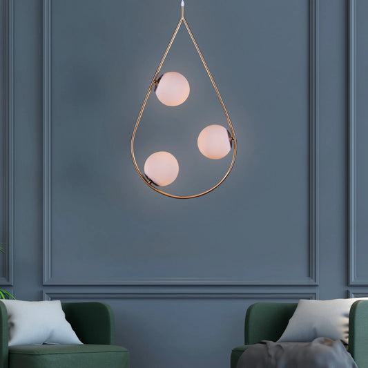 Showtime Teardrop Gold Pendant Light