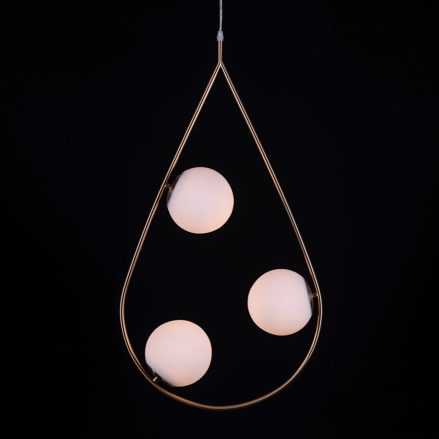 Showtime Teardrop Gold Pendant Light