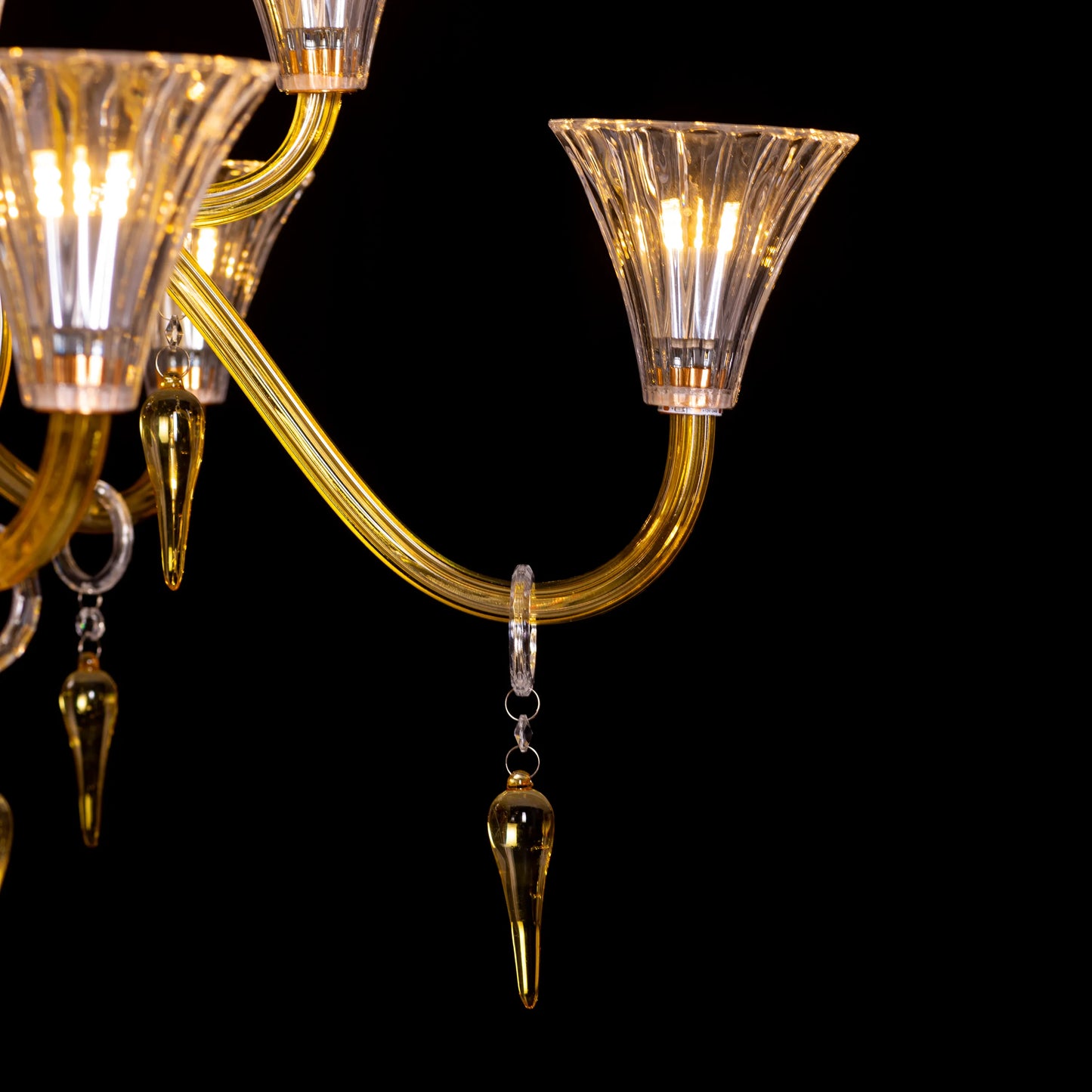 Wealthy Not Rich (Large, Gold) Crystal Chandelier