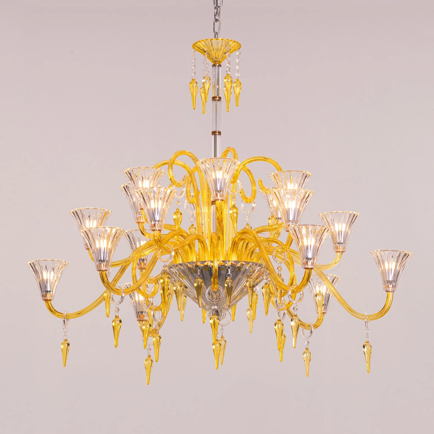 Wealthy Not Rich (Large, Gold) Crystal Chandelier