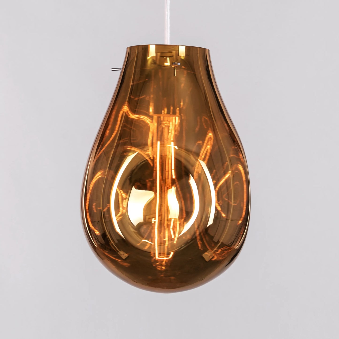 Look At Me (Gold, Smokey) Glass Pendant Light