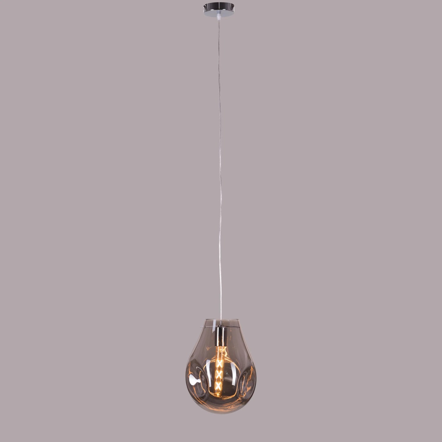 Look At Me (Gold, Smokey) Glass Pendant Light