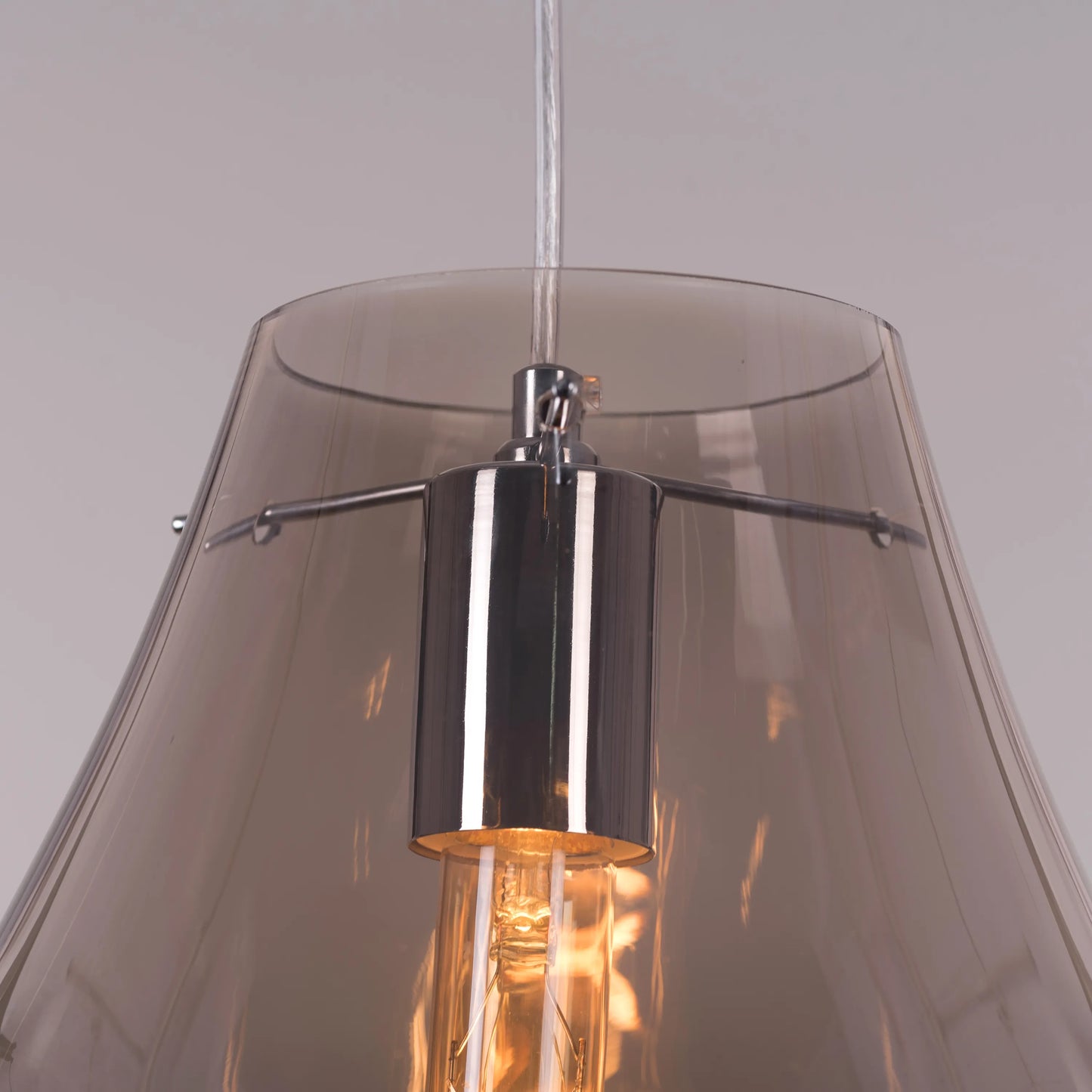 Look At Me (Gold, Smokey) Glass Pendant Light