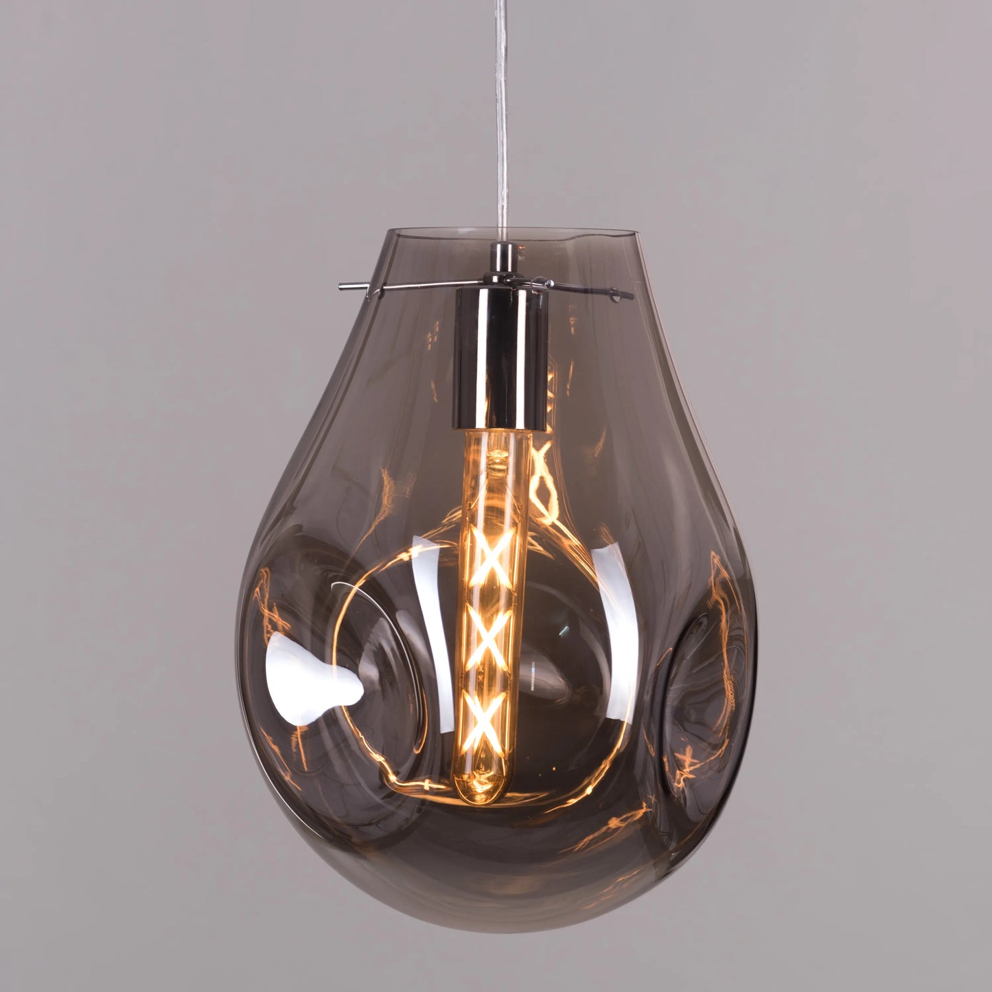 Look At Me (Gold, Smokey) Glass Pendant Light