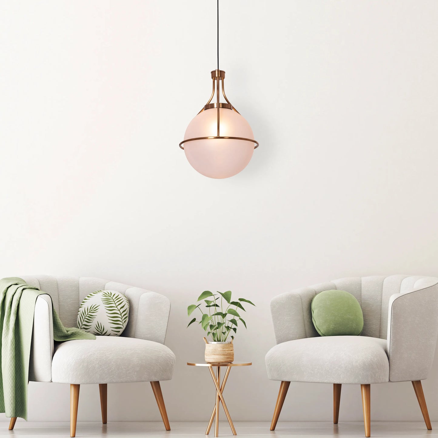 Find Me Nowhere Frosted Glass Pendant Light