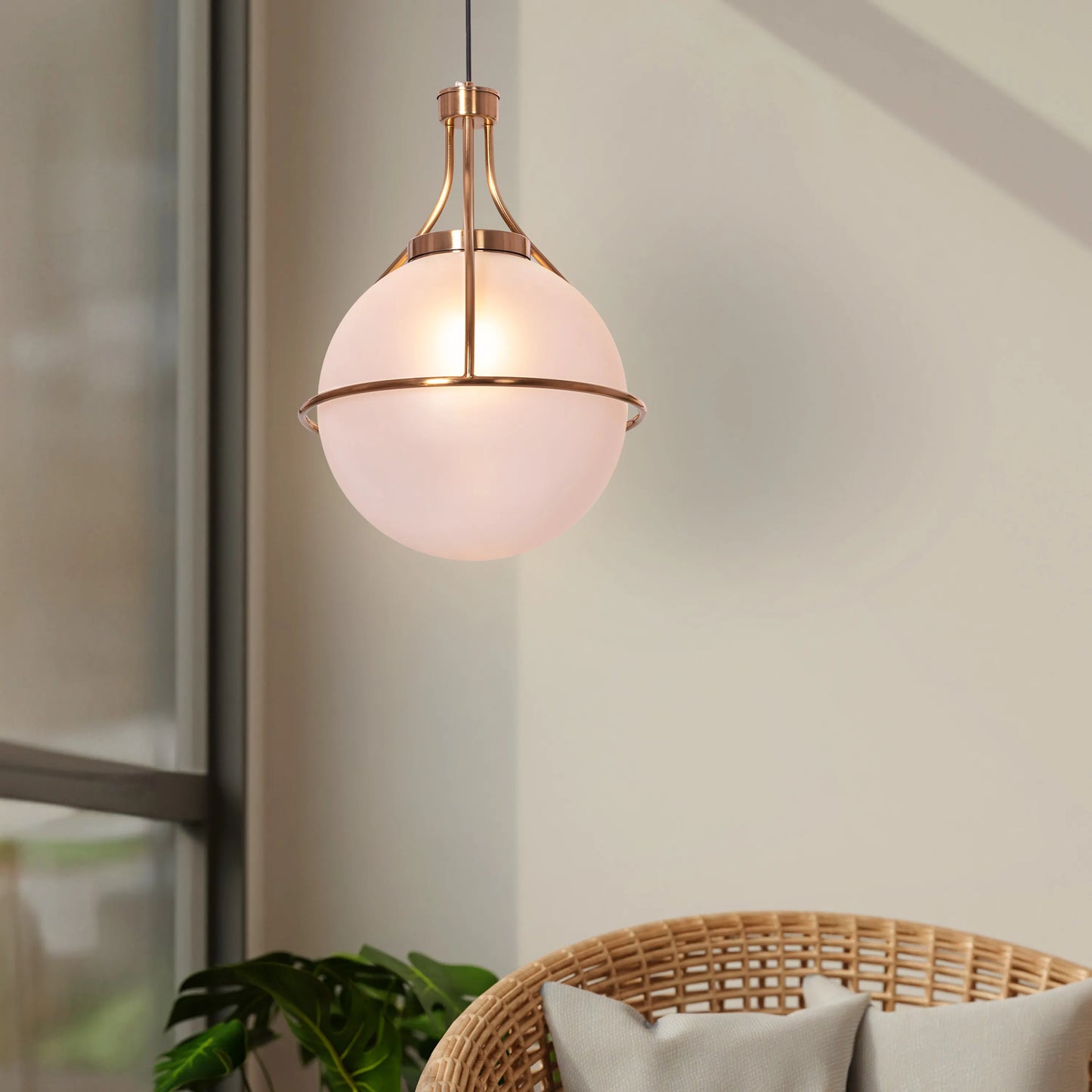 Find Me Nowhere Frosted Glass Pendant Light