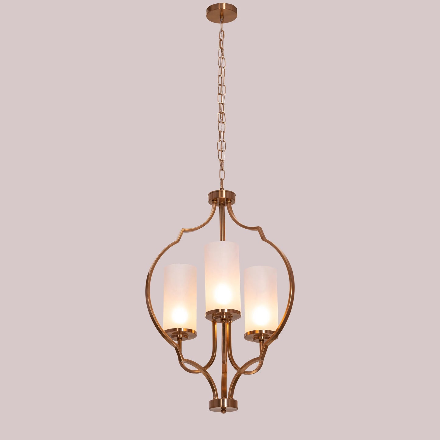 Heart Warming (Gold) Frosted Glass Pendant Light