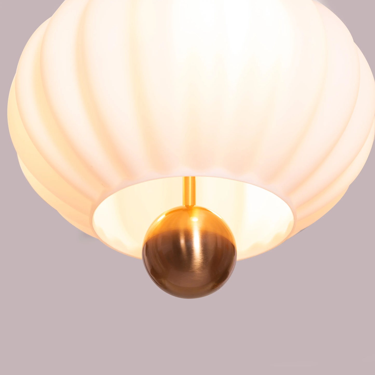 Take Me To The Moon (Gold/White) Frosted Glass Pendant Light