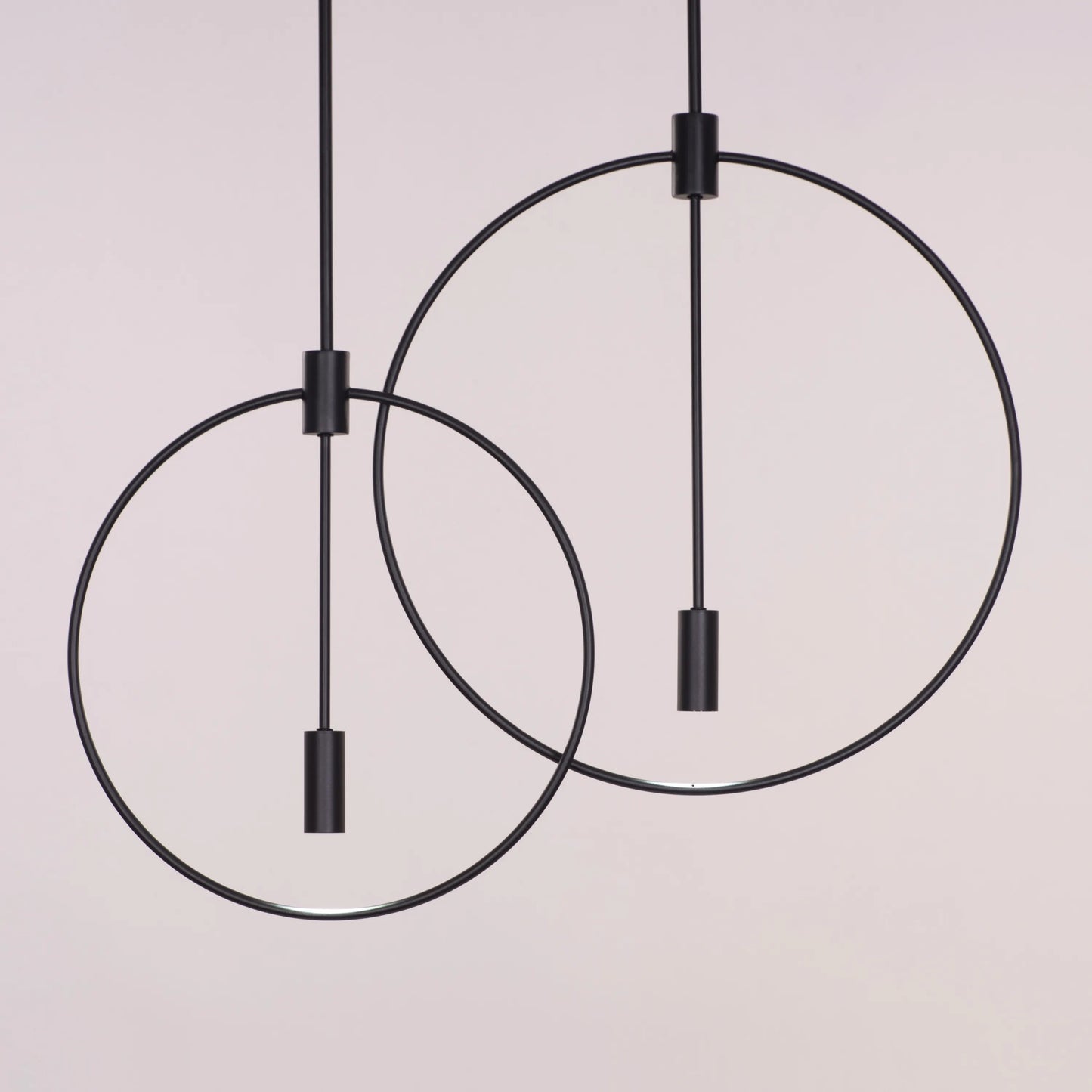 Ring On It (Black) 3 Color LED Chandelier