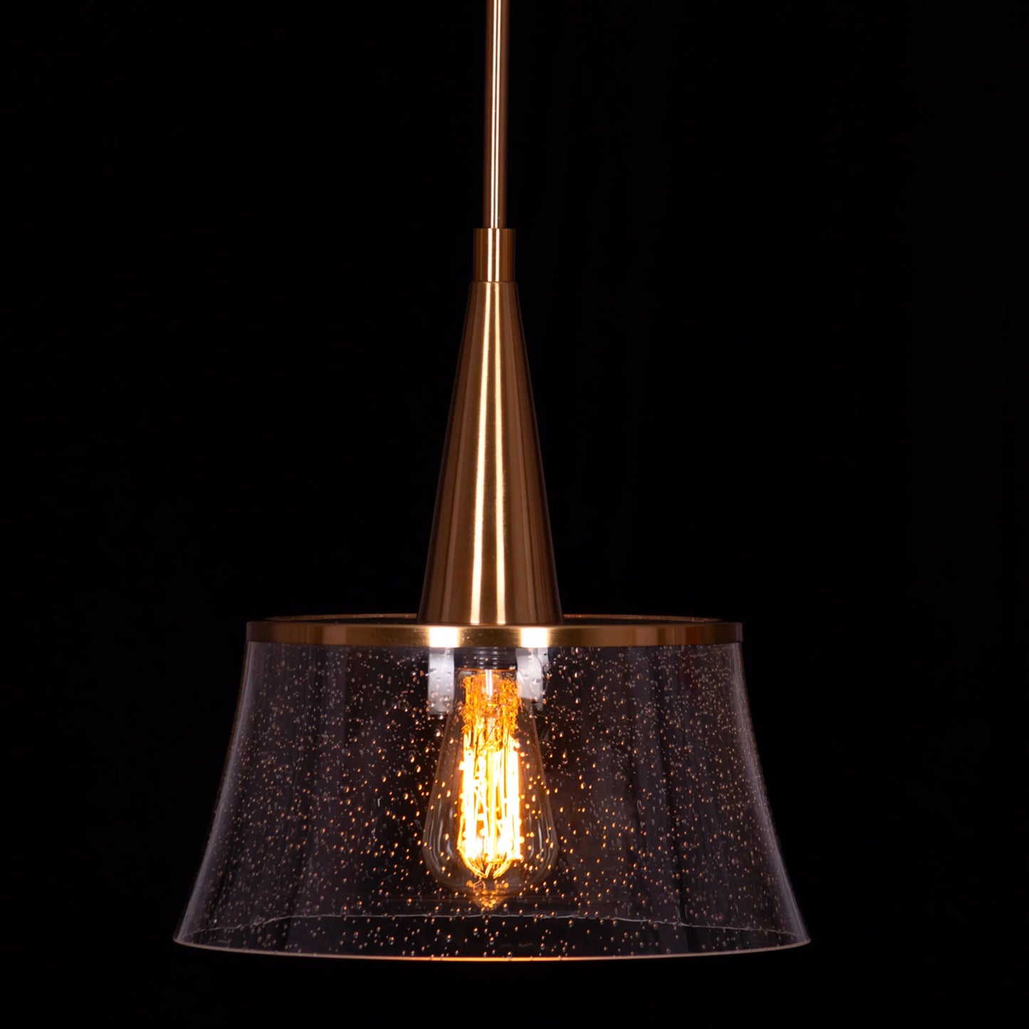 Overflowing (Gold) Clear Glass Pendant Light