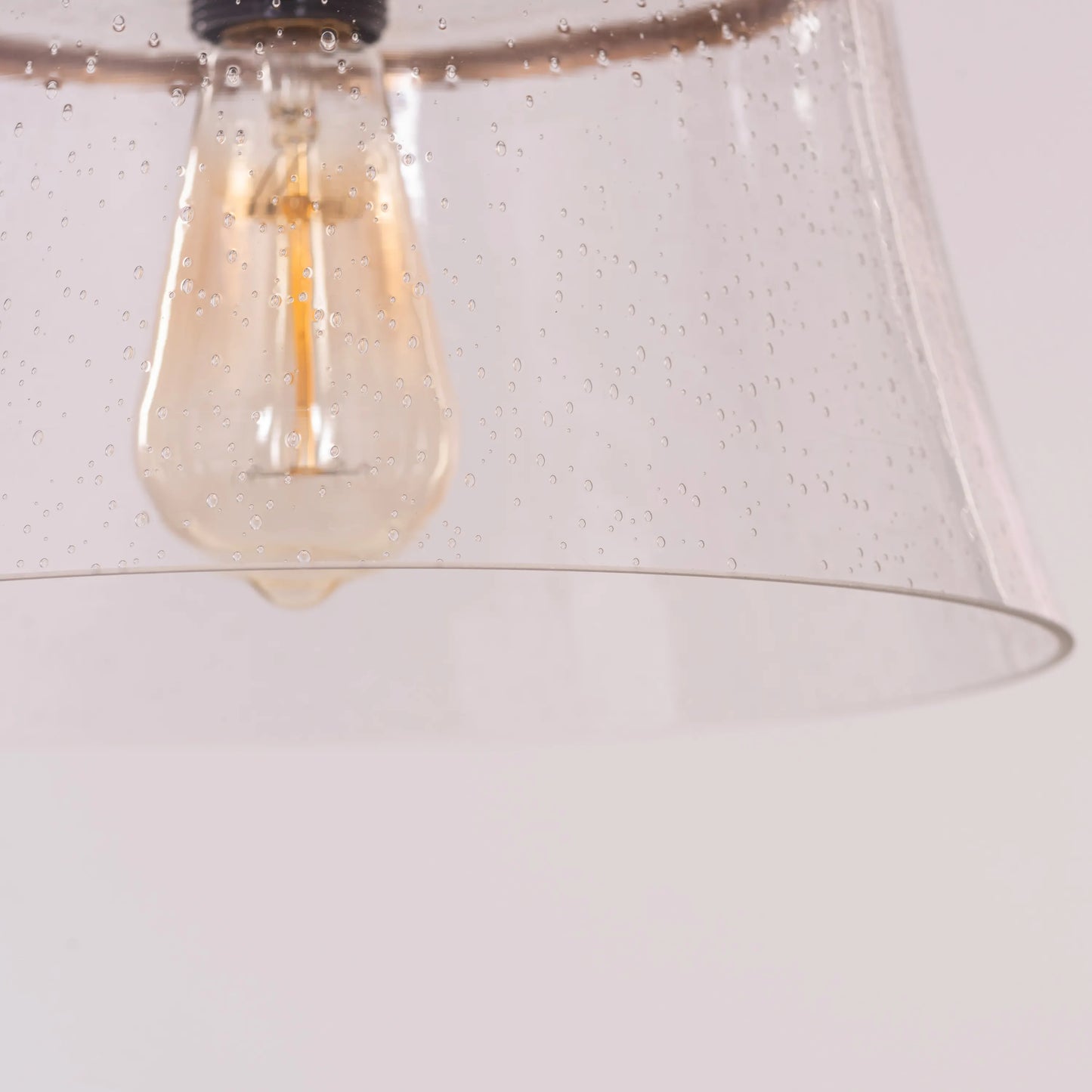 Overflowing (Gold) Clear Glass Pendant Light