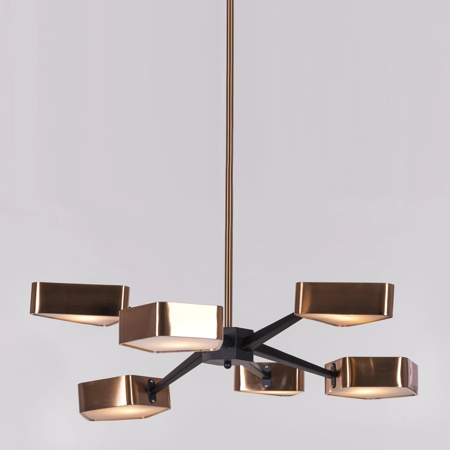 Road Trip Chandelier in black and gold finish