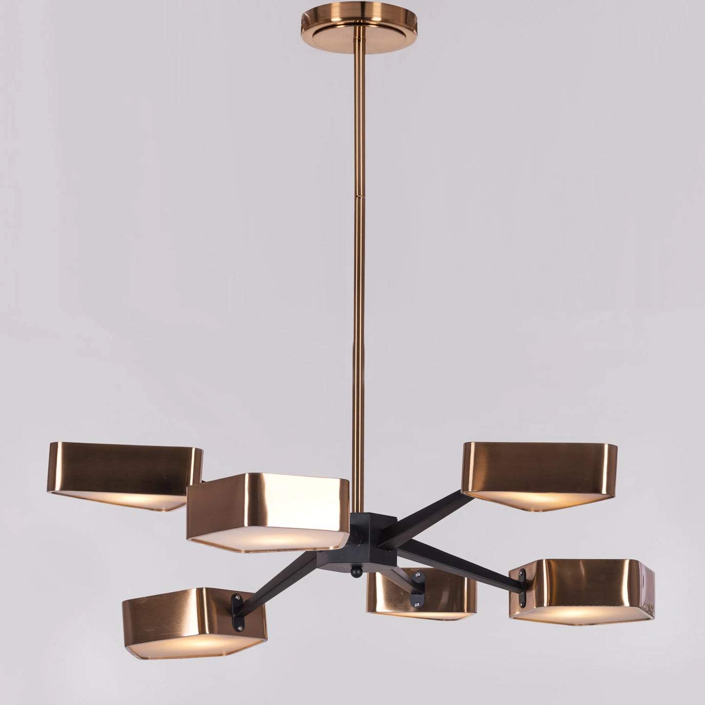 Road Trip Chandelier in black and gold finish