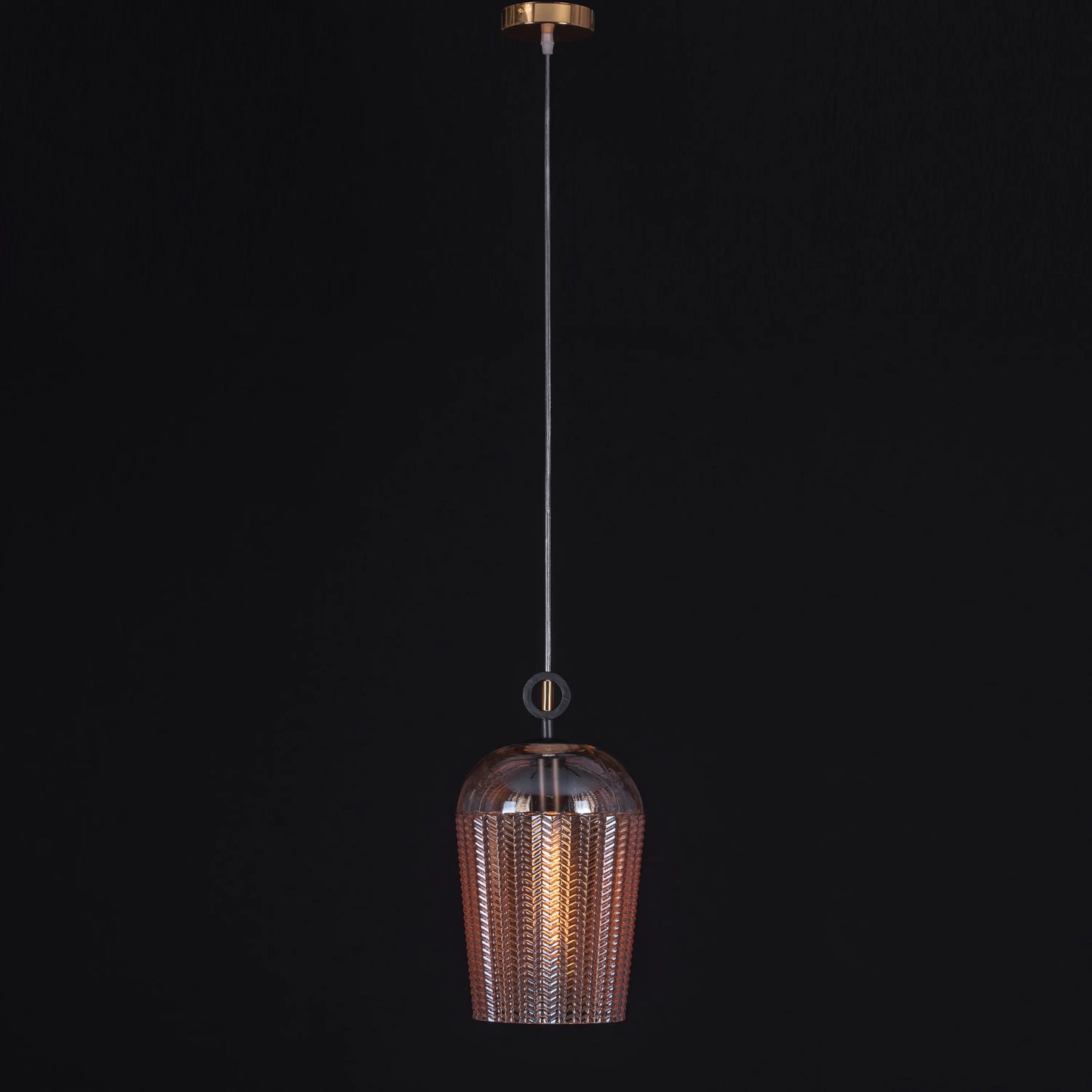 Calm Skies Textured Glass Pendant Light