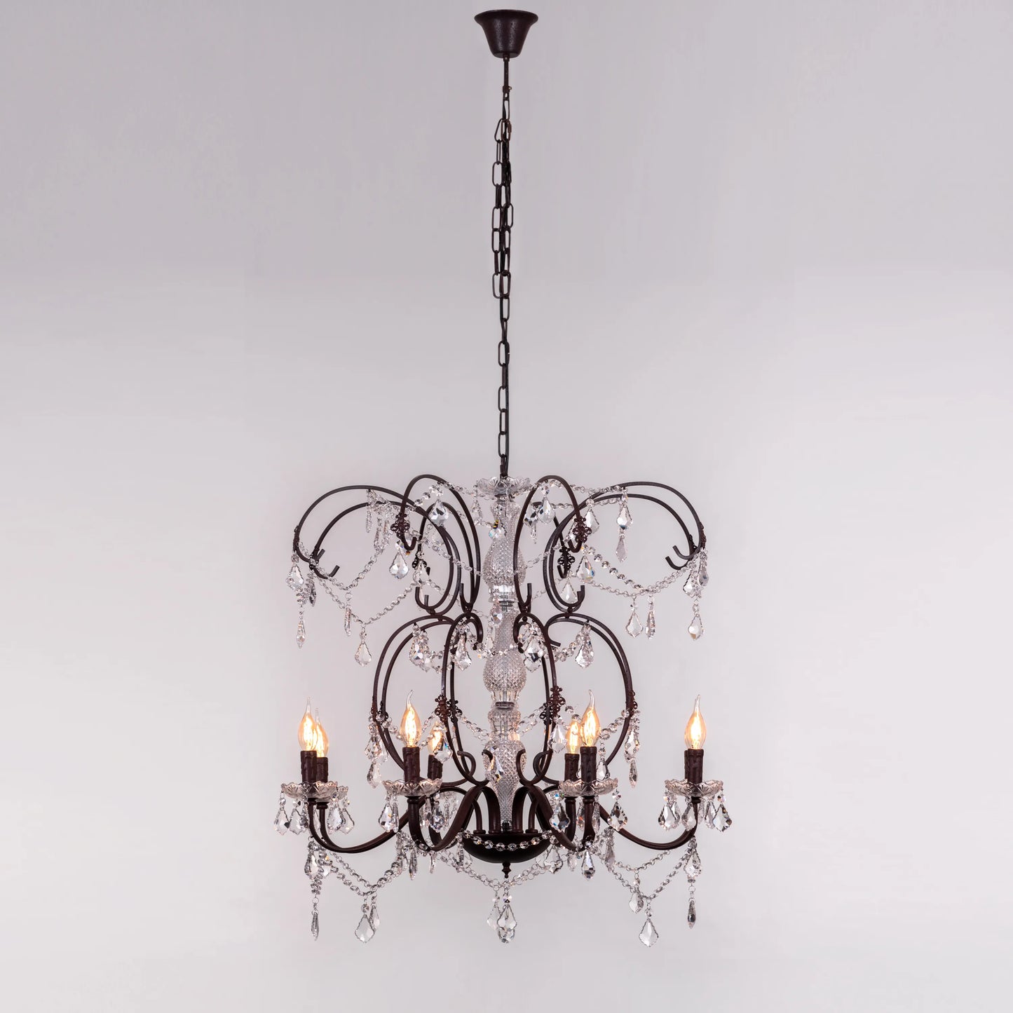 Rustic Restoration Crystal Chandelier