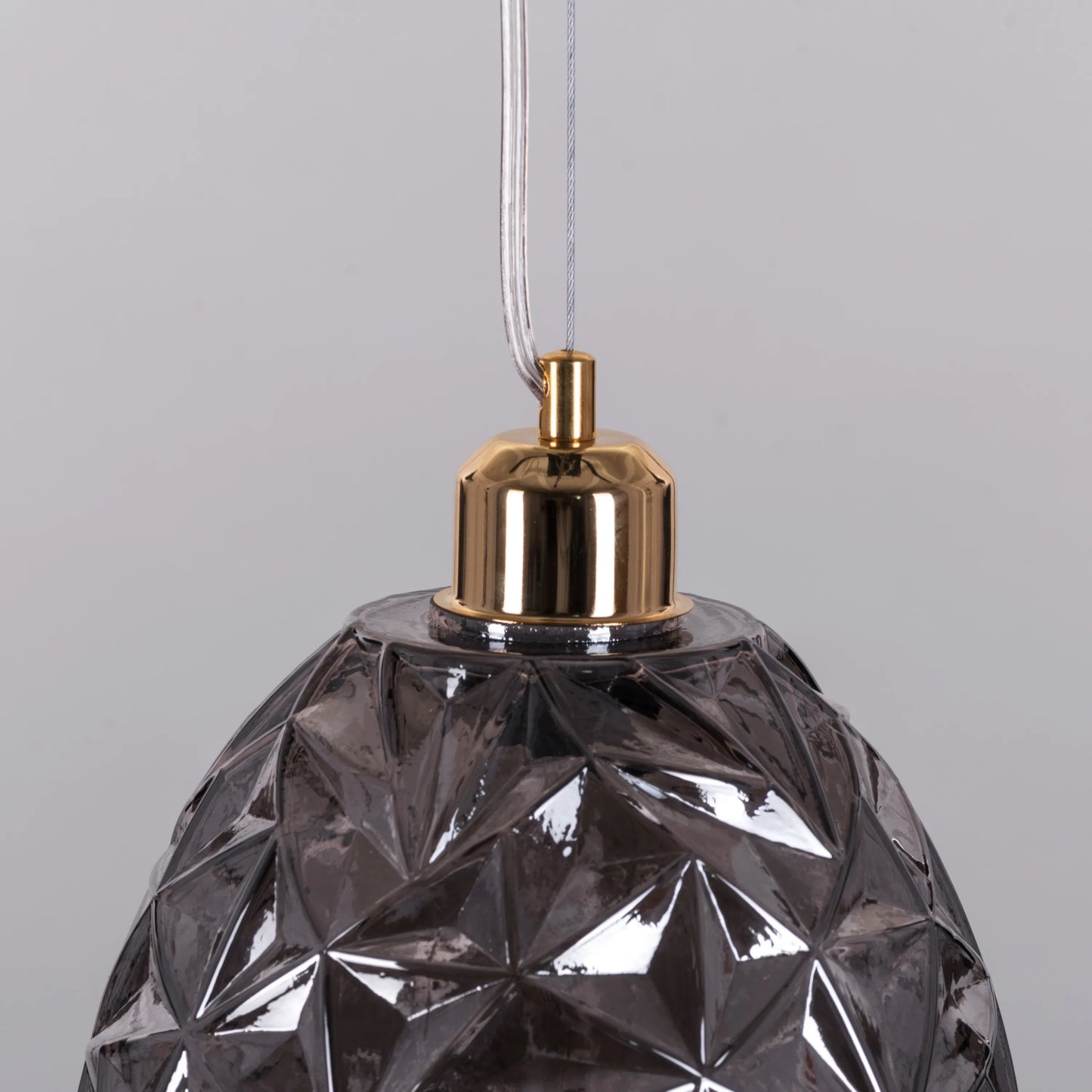 Second Glance (Smokey Grey) Glass Pendant Light