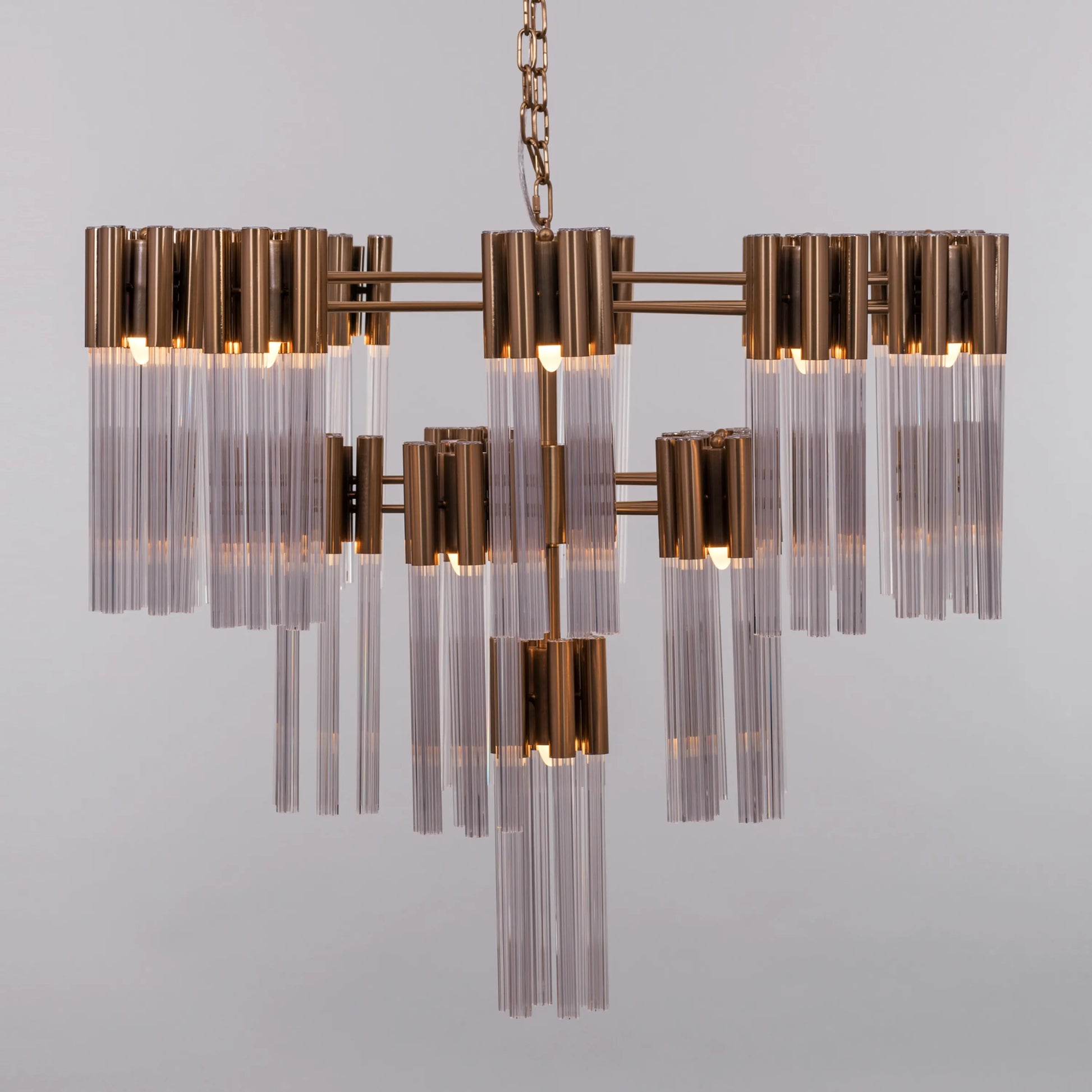 Good Luck Charm Grand Chandelier in gold finish