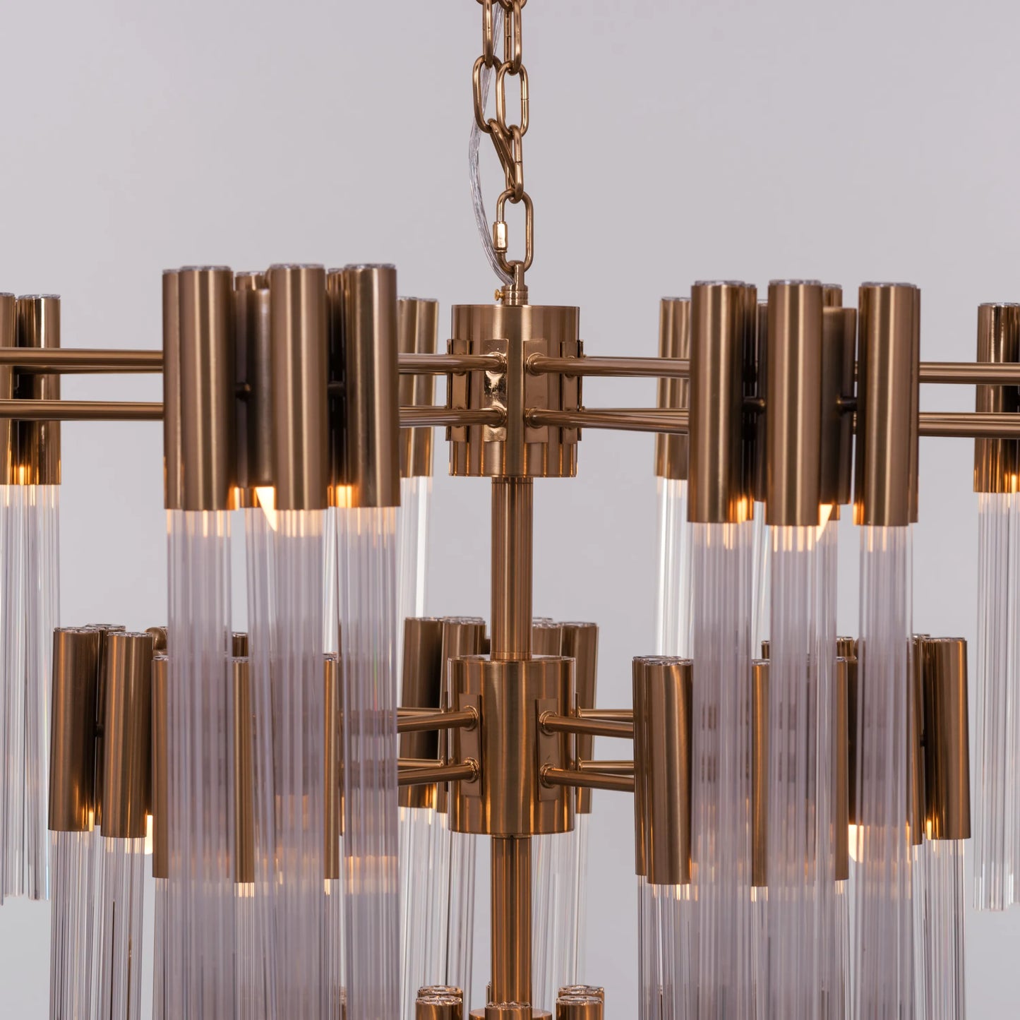 Good Luck Charm Grand Chandelier in gold finish