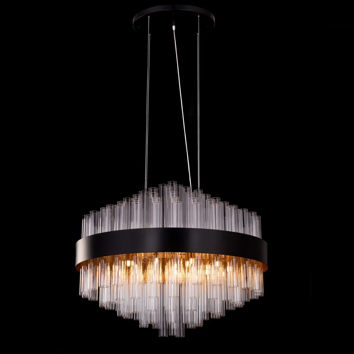 Bells & Whistles Chandelier in black finish