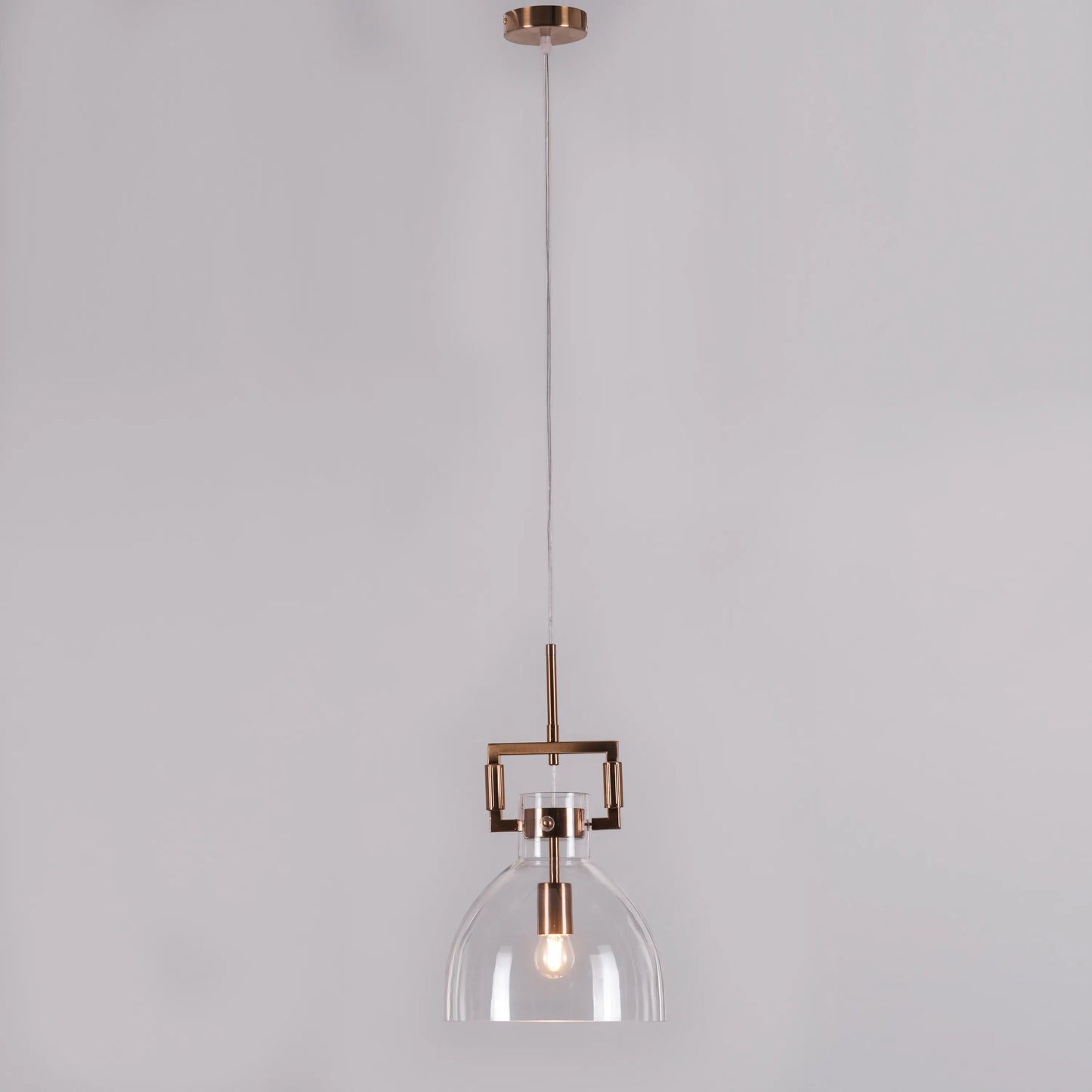 High Hopes (Oval, Gold) Clear Glass Pendant Light