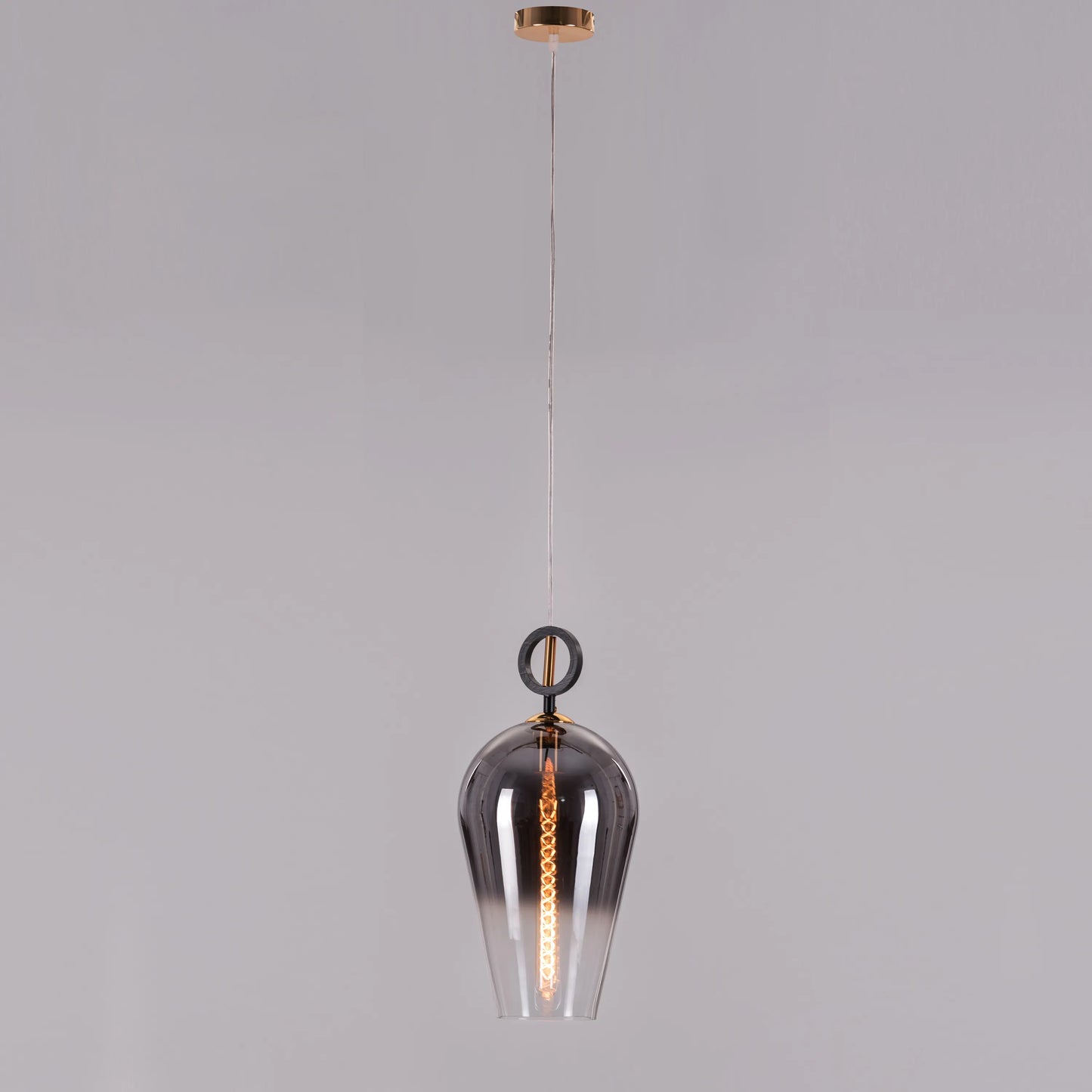 Stormy Skies (Smokey Grey) Glass Pendant Light