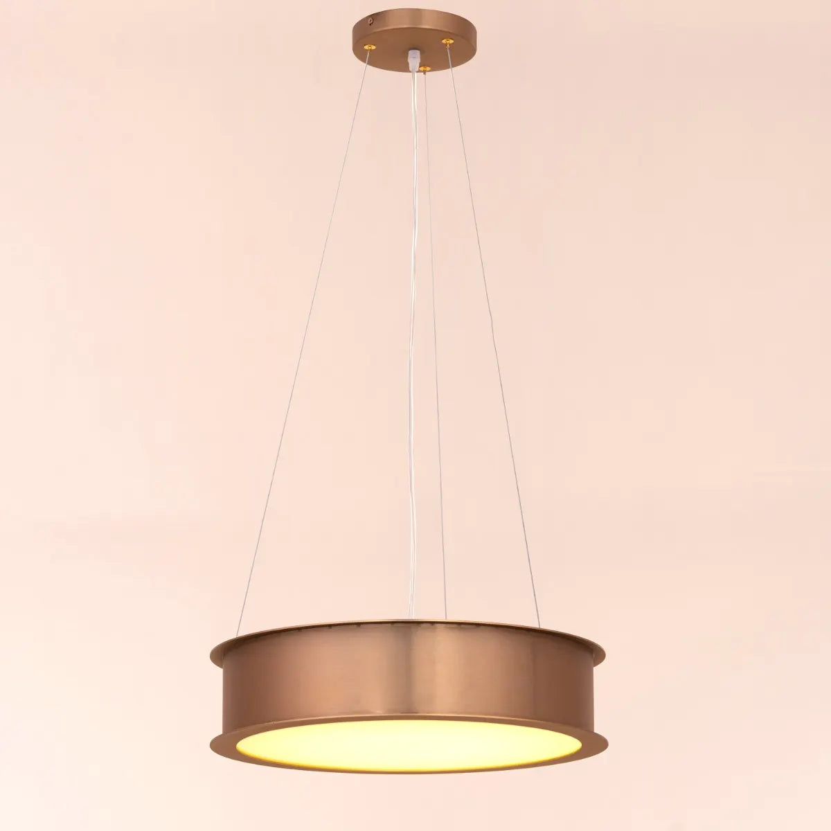 A luxurious pendant light named 'Treasure,' featuring a stunning gold finish and equipped with dimmable LED lights that can be controlled by a remote. The elegant design showcases a modern silhouette, with intricate detailing that catches the eye. This versatile pendant adds a touch of glamour and sophistication, allowing for customizable lighting to create the perfect ambiance in any space.