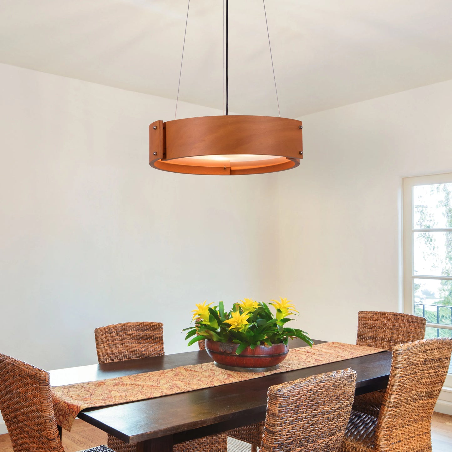 Swiss Chalet (Maple) Wooden Pendant Light