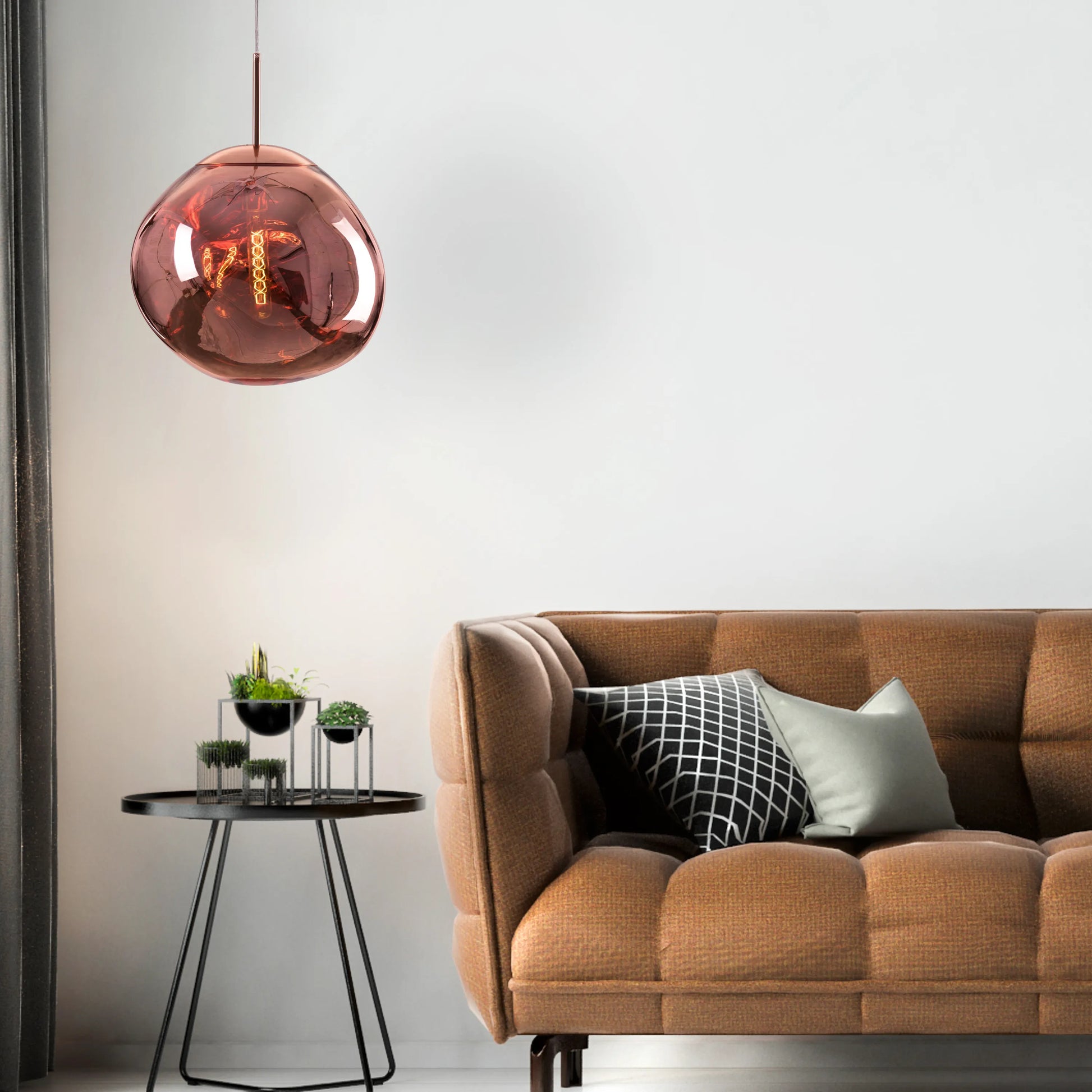 Elegant Ongoing Love Pendant Light with Sleek Glass Design