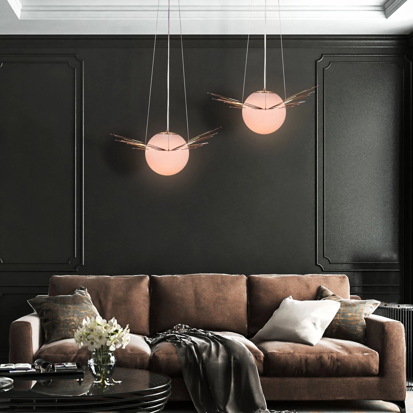 Luxurious Golden Snitch Gold Pendant Light for Smart Lighting Solutions