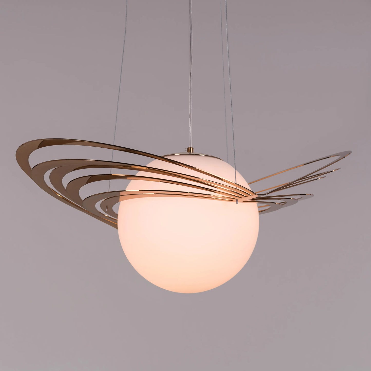 Luxurious Golden Snitch Gold Pendant Light for Smart Lighting Solutions