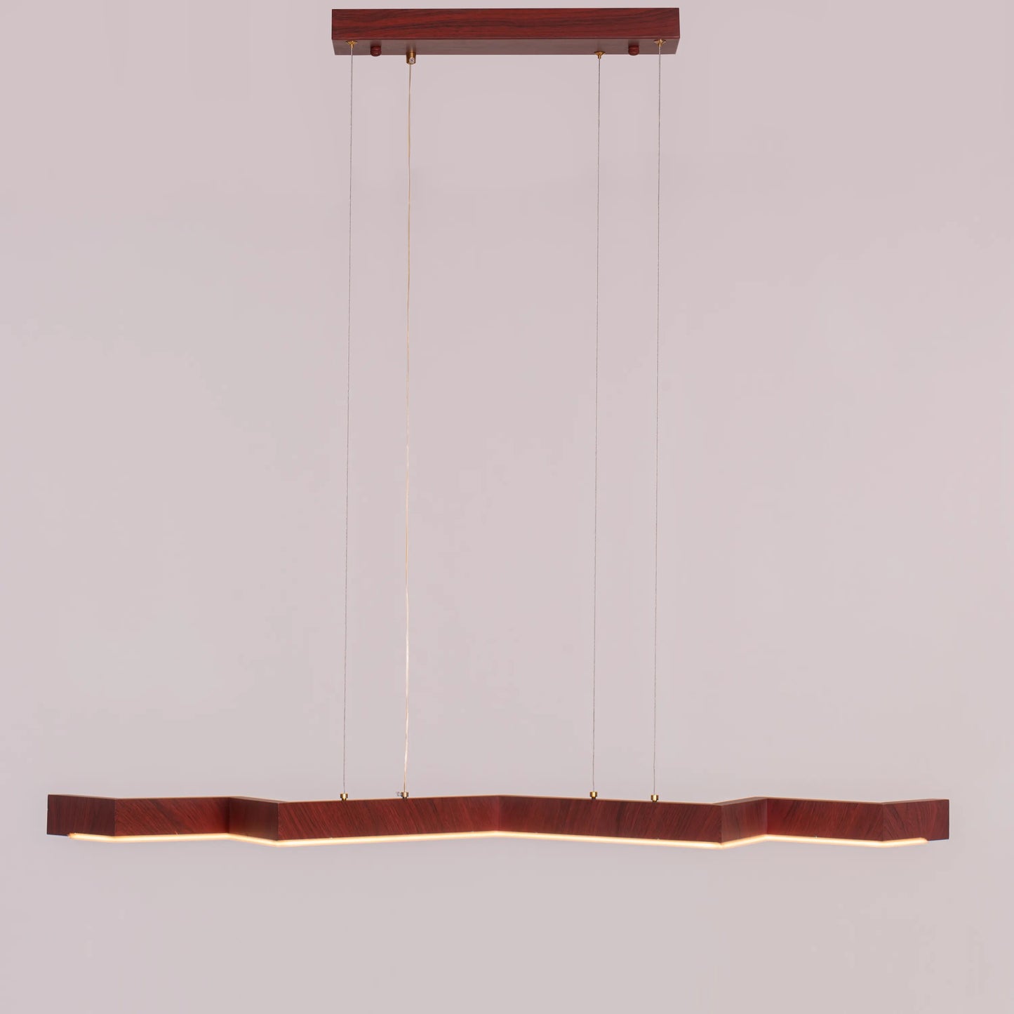 Bolt (Medium, Wooden, Dimmable LED with Remote Control) Chandelier