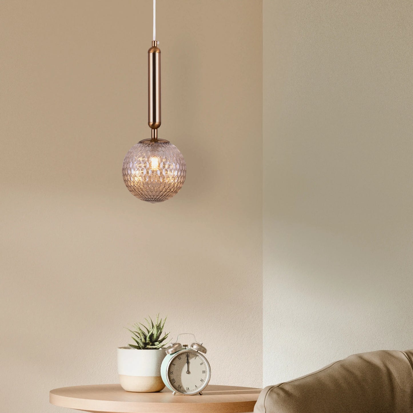 Chic Gold Pendant Light – White Lies Design for a Modern Touch