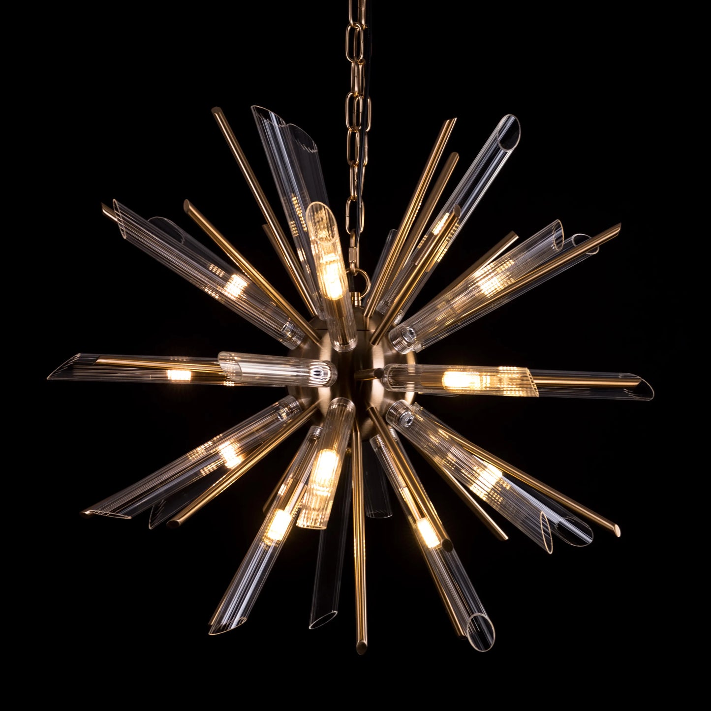 Dance Off Grand Glass Tube Chandelier