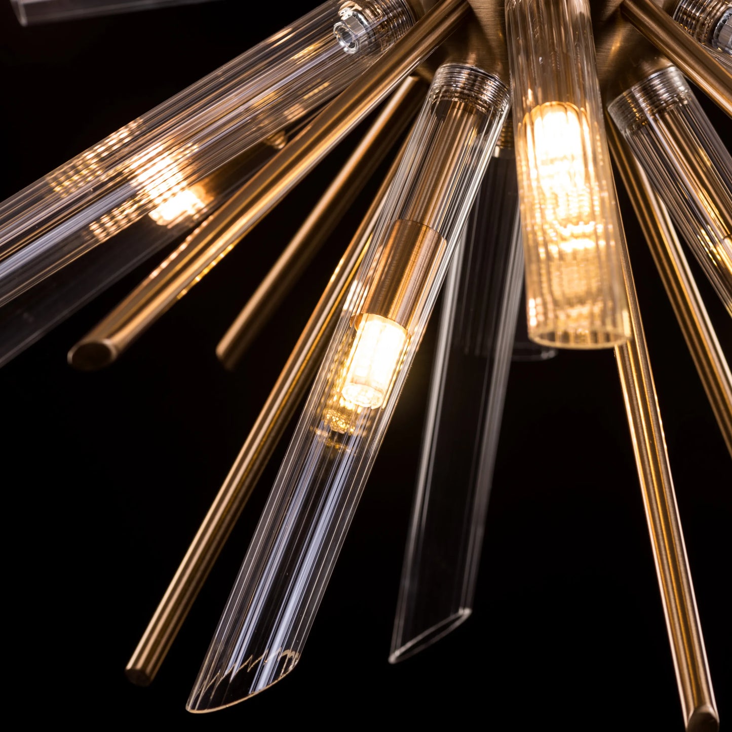 Dance Off Grand Glass Tube Chandelier