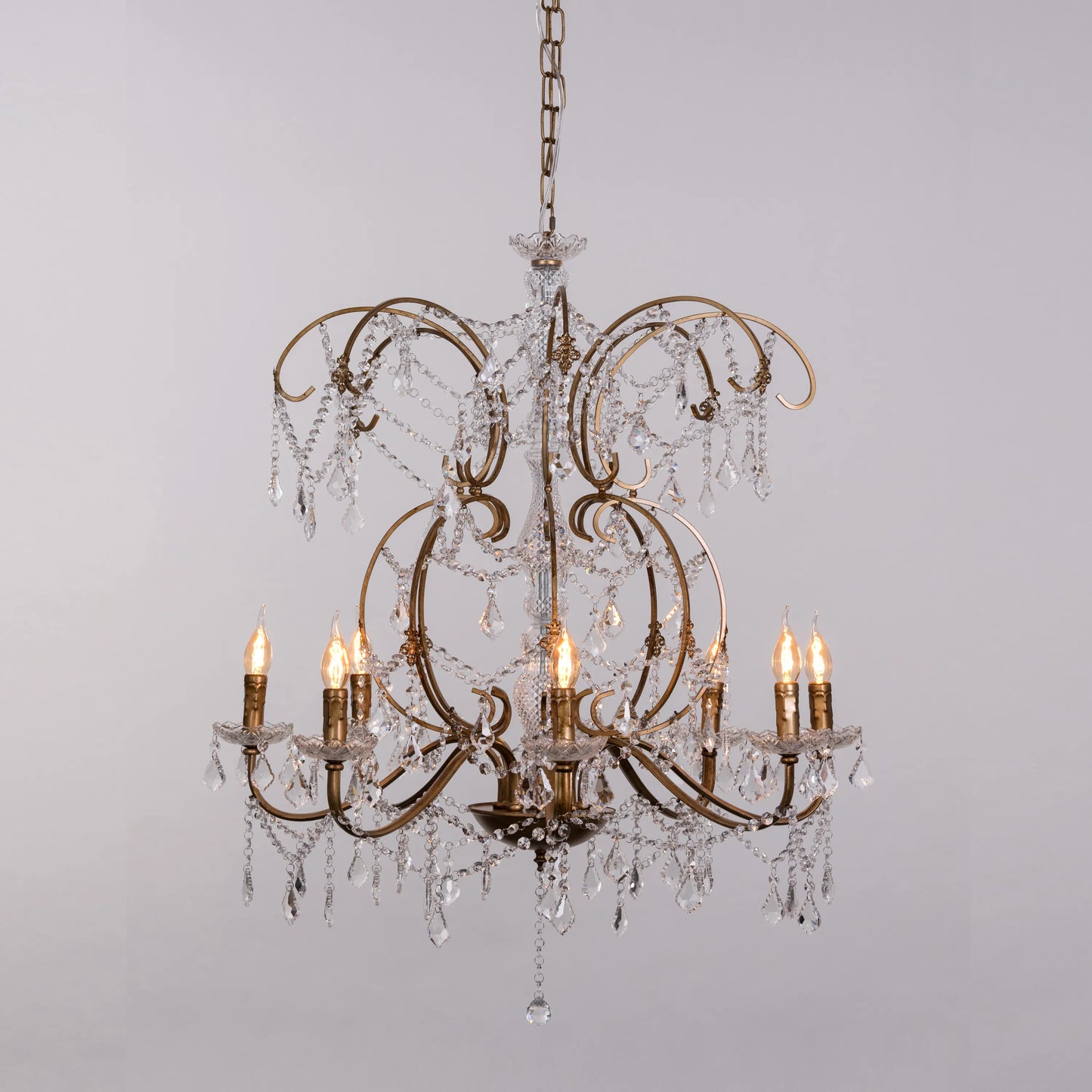 Rustic Restoration Crystal Chandelier