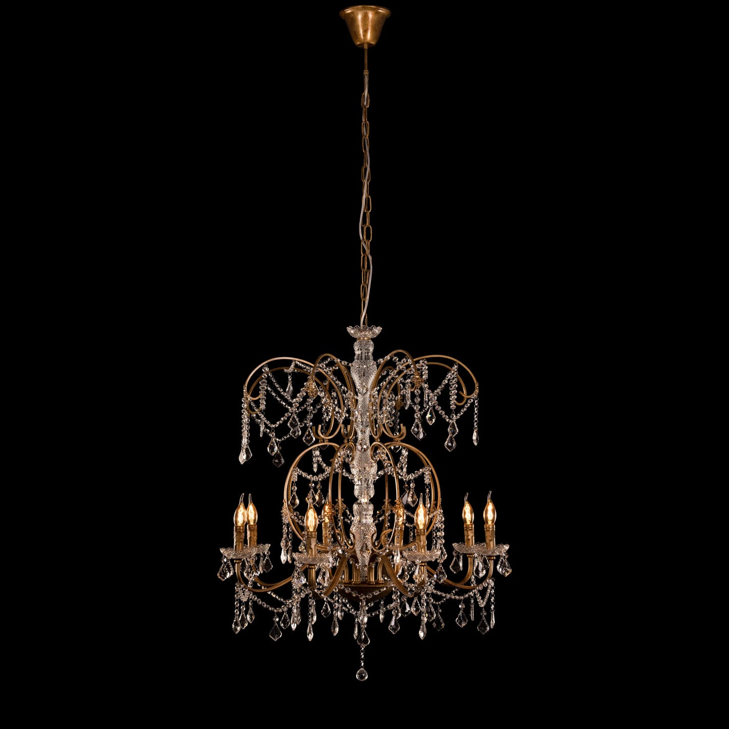 Rustic Restoration Crystal Chandelier