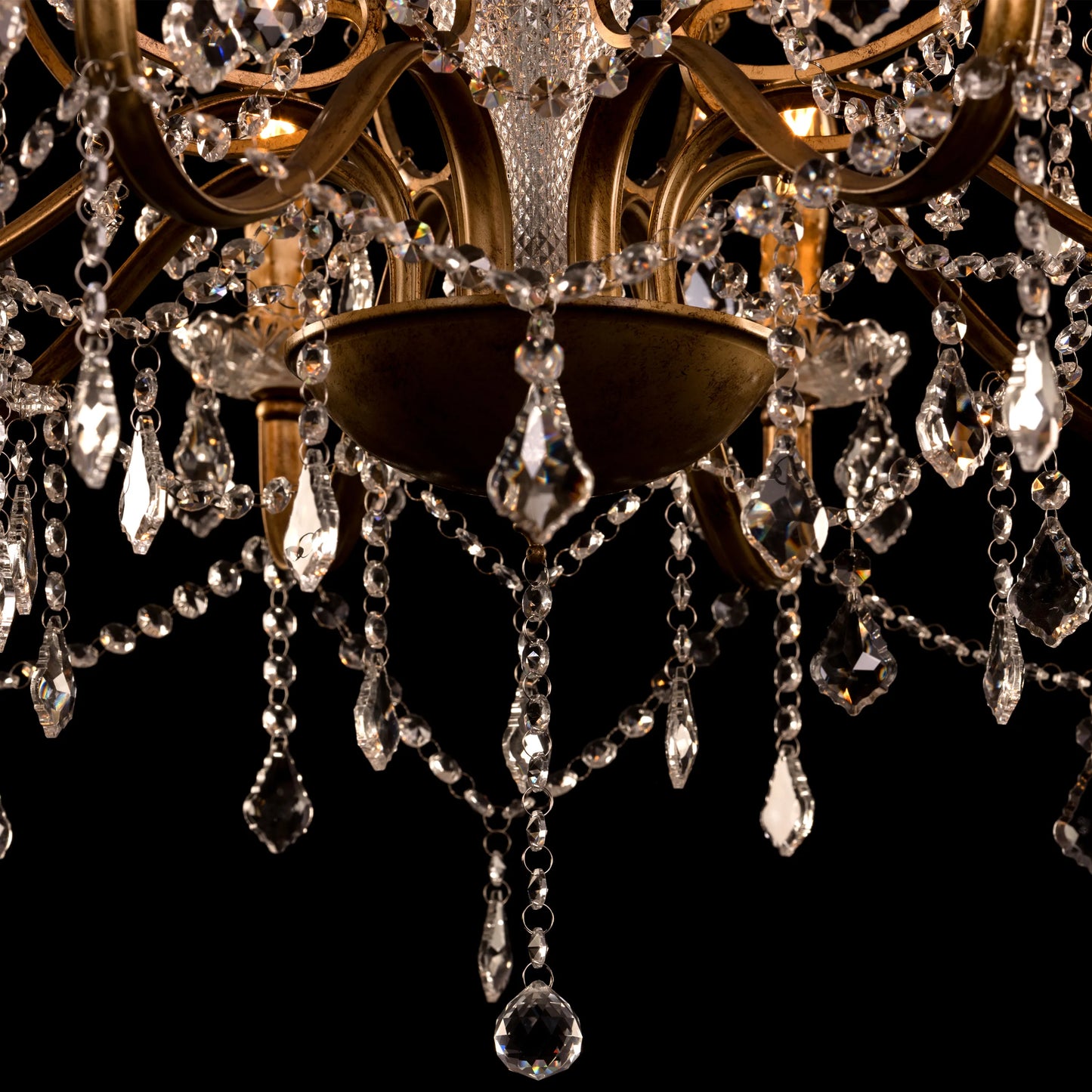 Rustic Restoration Crystal Chandelier