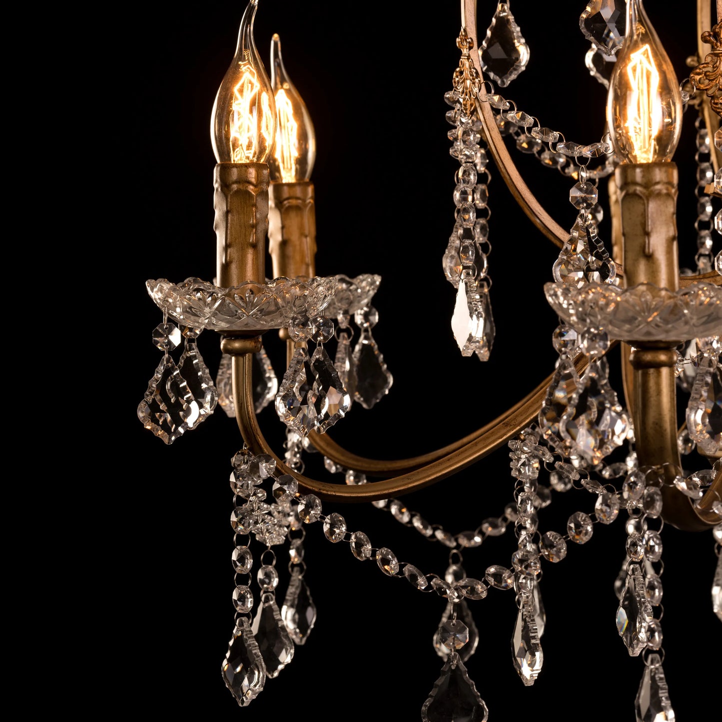 Rustic Restoration Crystal Chandelier