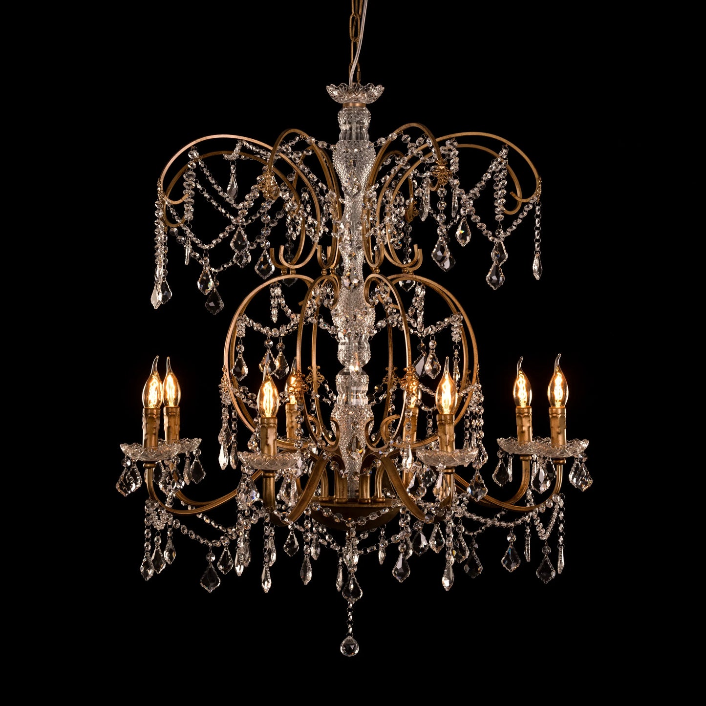 Rustic Restoration Crystal Chandelier