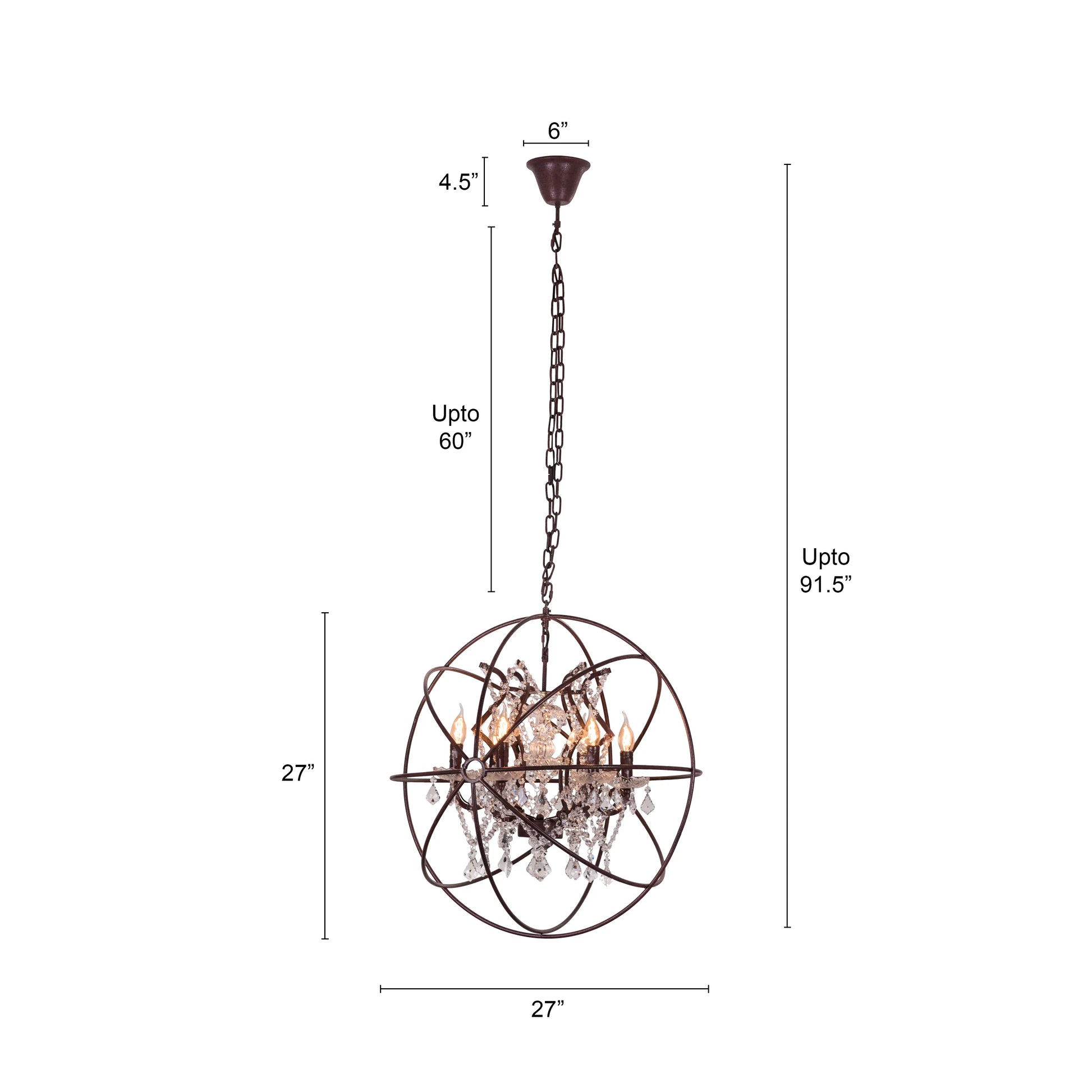 Moonlight Rendezvous Crystal Chandelier with intricate design