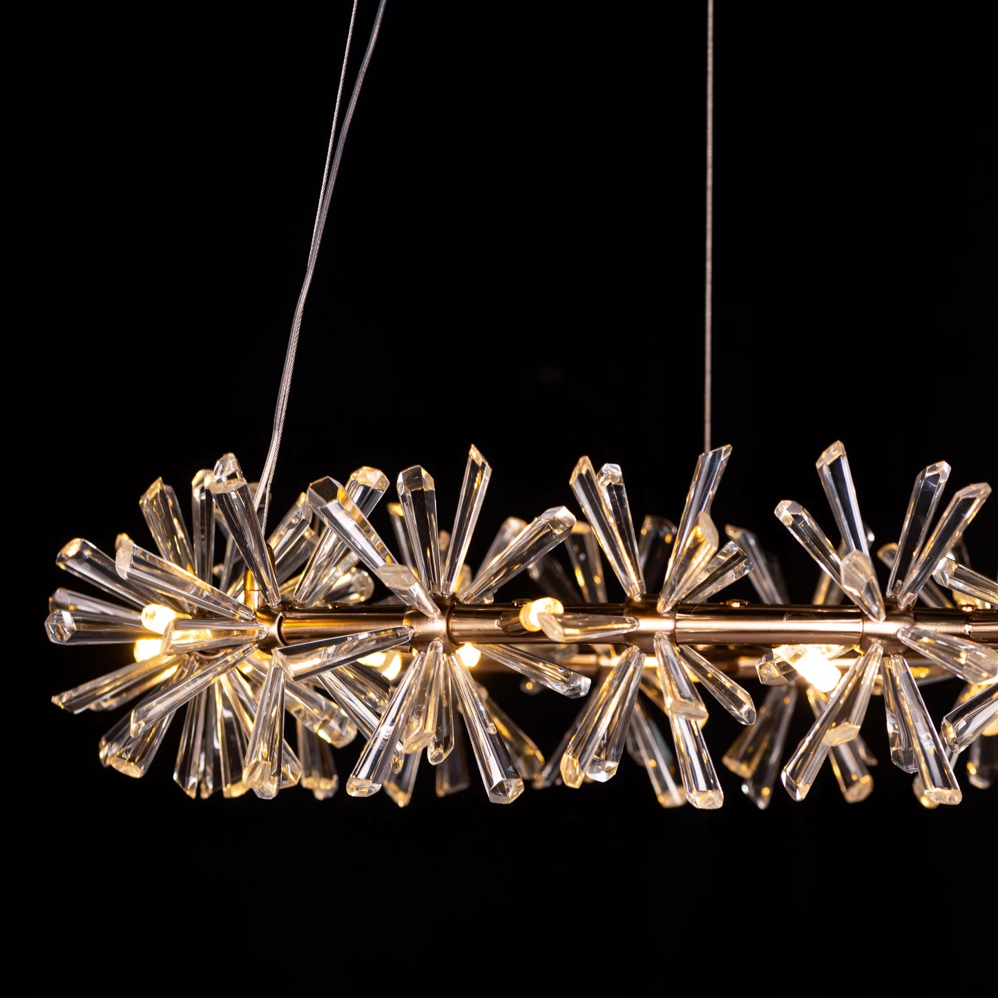 See Me In A Crown Crystal Chandelier with precision-cut crystals