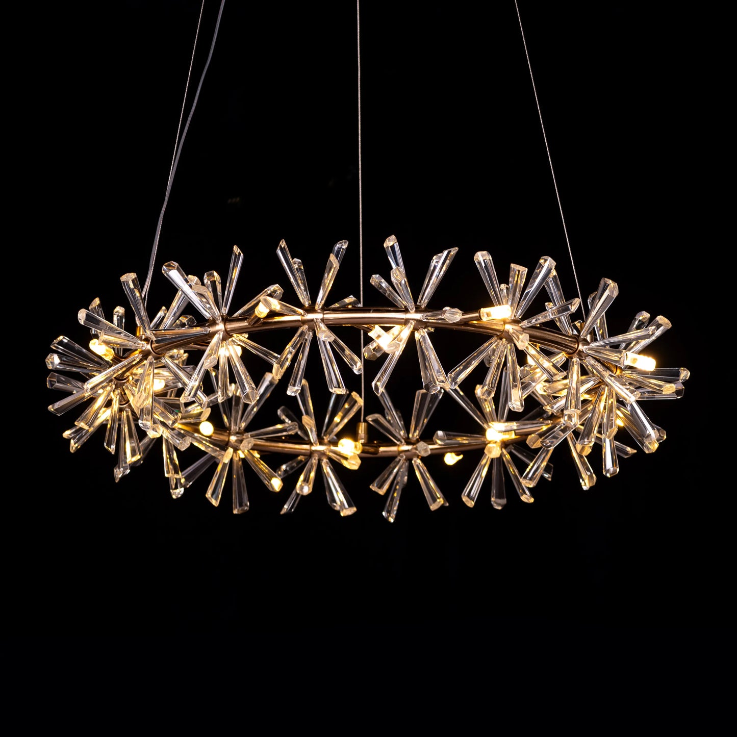 See Me In A Crown (Large, Gold) Crystal Chandelier