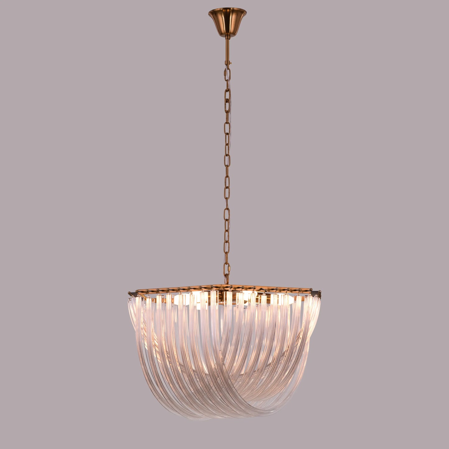 Golden Gaze (Small, Gold) Fiber Glass Chandelier