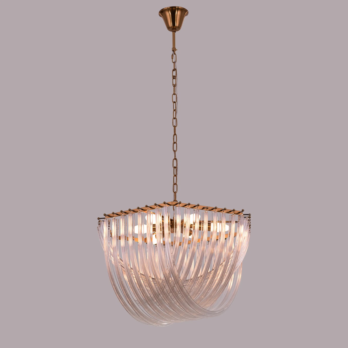 Golden Gaze (Small, Gold) Fiber Glass Chandelier