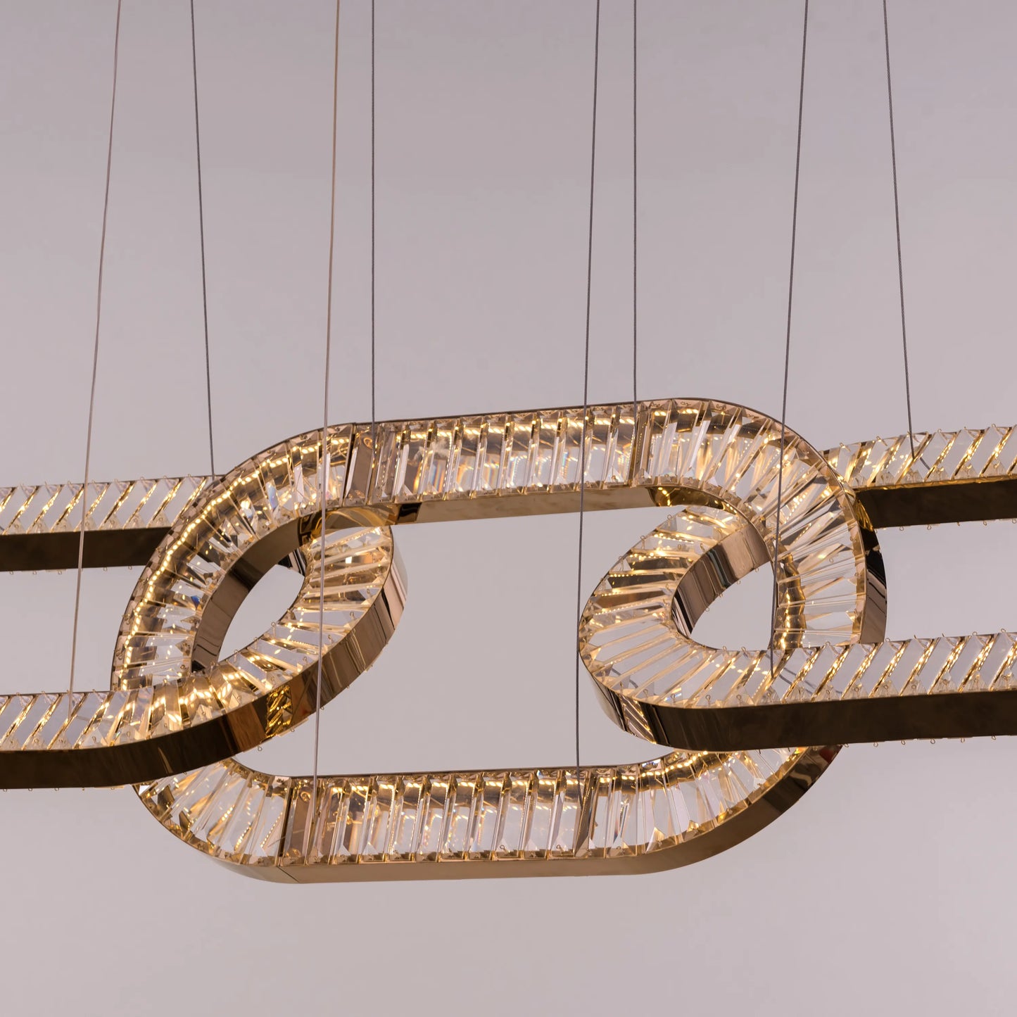 Welcome to Beverly Hills Grand Chandelier with gold finish and crystal details