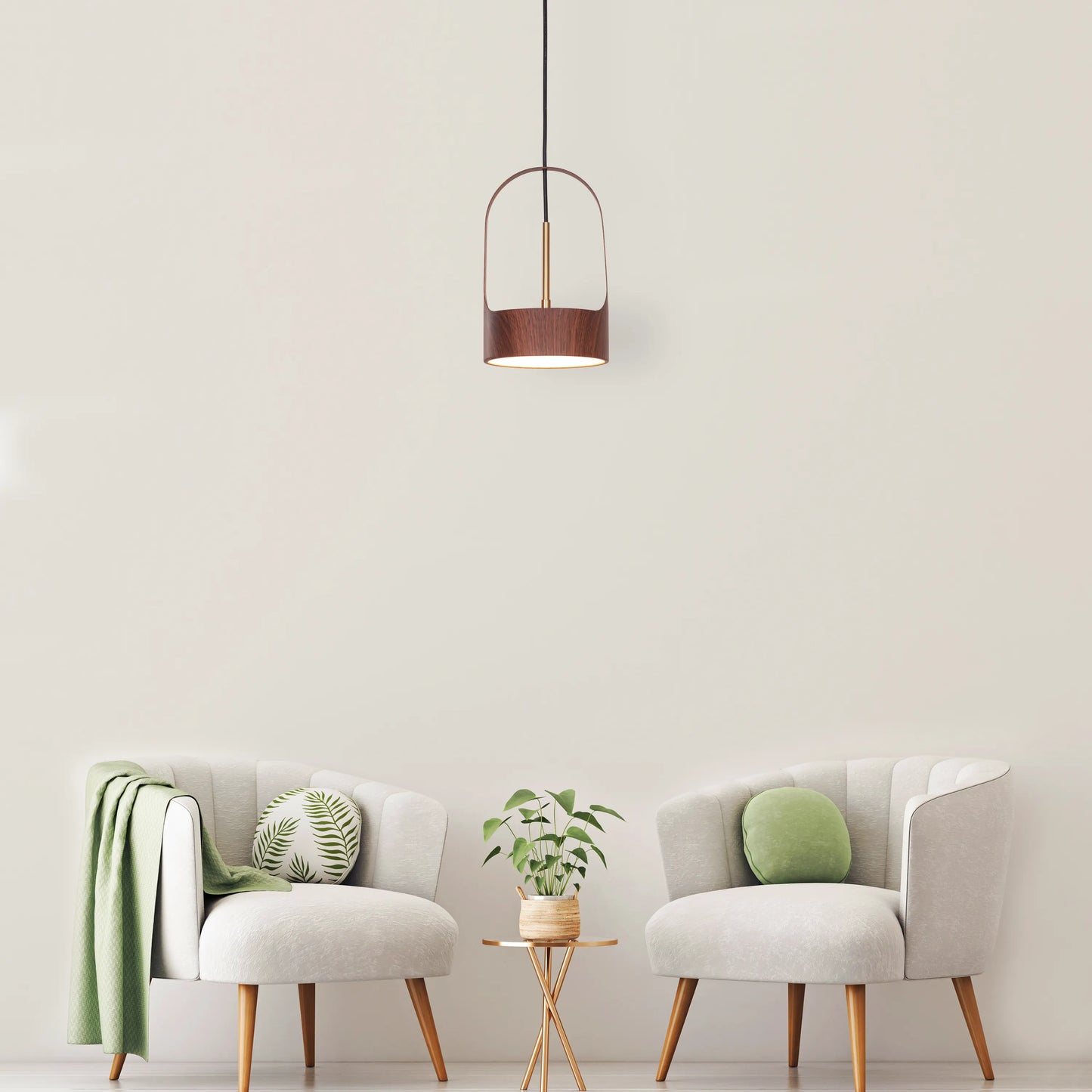 A modern pendant light named 'Smart Move,' featuring a sleek wooden frame with a built-in LED light. The minimalist design highlights the natural grain of the wood, offering a clean and contemporary look. The integrated LED provides efficient, bright illumination while the wooden element adds warmth and sophistication to any space.