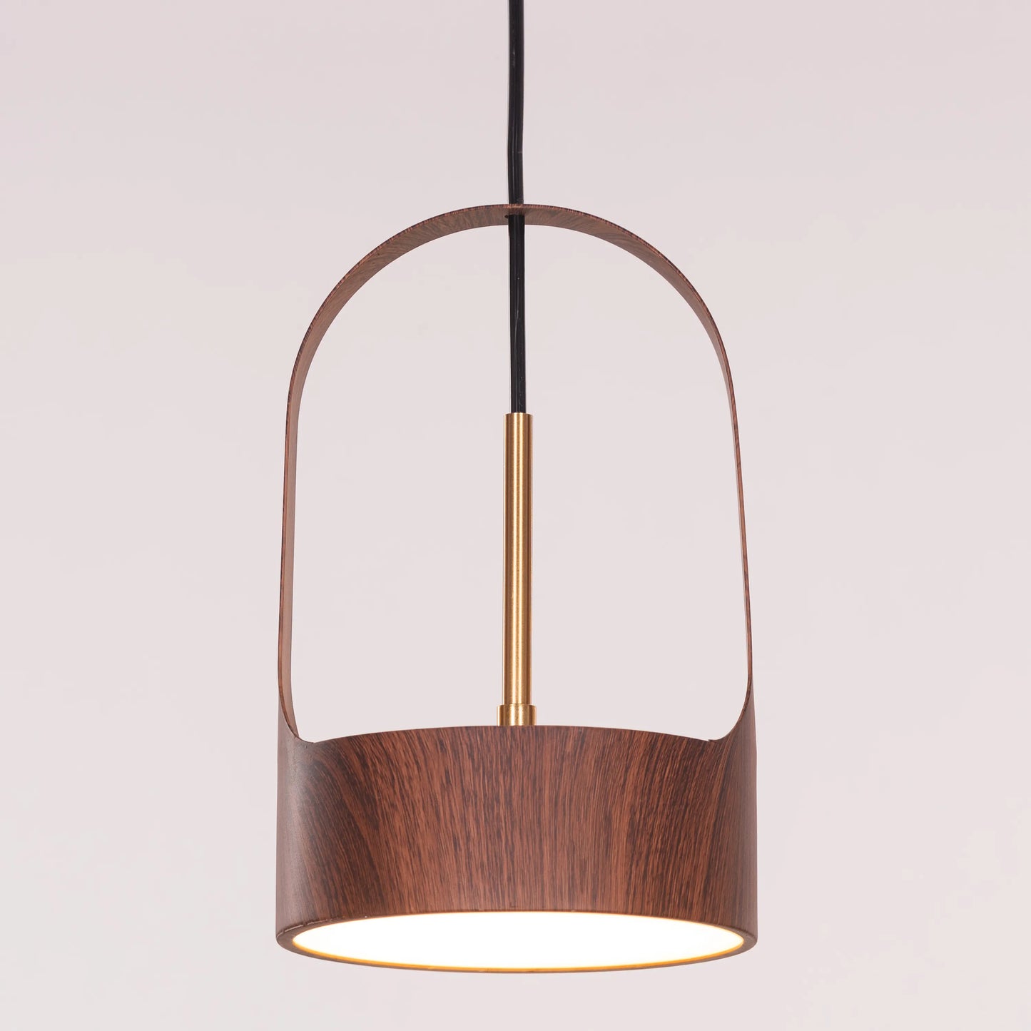 A modern pendant light named 'Smart Move,' featuring a sleek wooden frame with a built-in LED light. The minimalist design highlights the natural grain of the wood, offering a clean and contemporary look. The integrated LED provides efficient, bright illumination while the wooden element adds warmth and sophistication to any space.