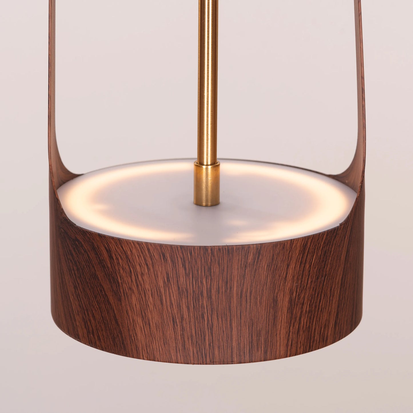 A modern pendant light named 'Smart Move,' featuring a sleek wooden frame with a built-in LED light. The minimalist design highlights the natural grain of the wood, offering a clean and contemporary look. The integrated LED provides efficient, bright illumination while the wooden element adds warmth and sophistication to any space.