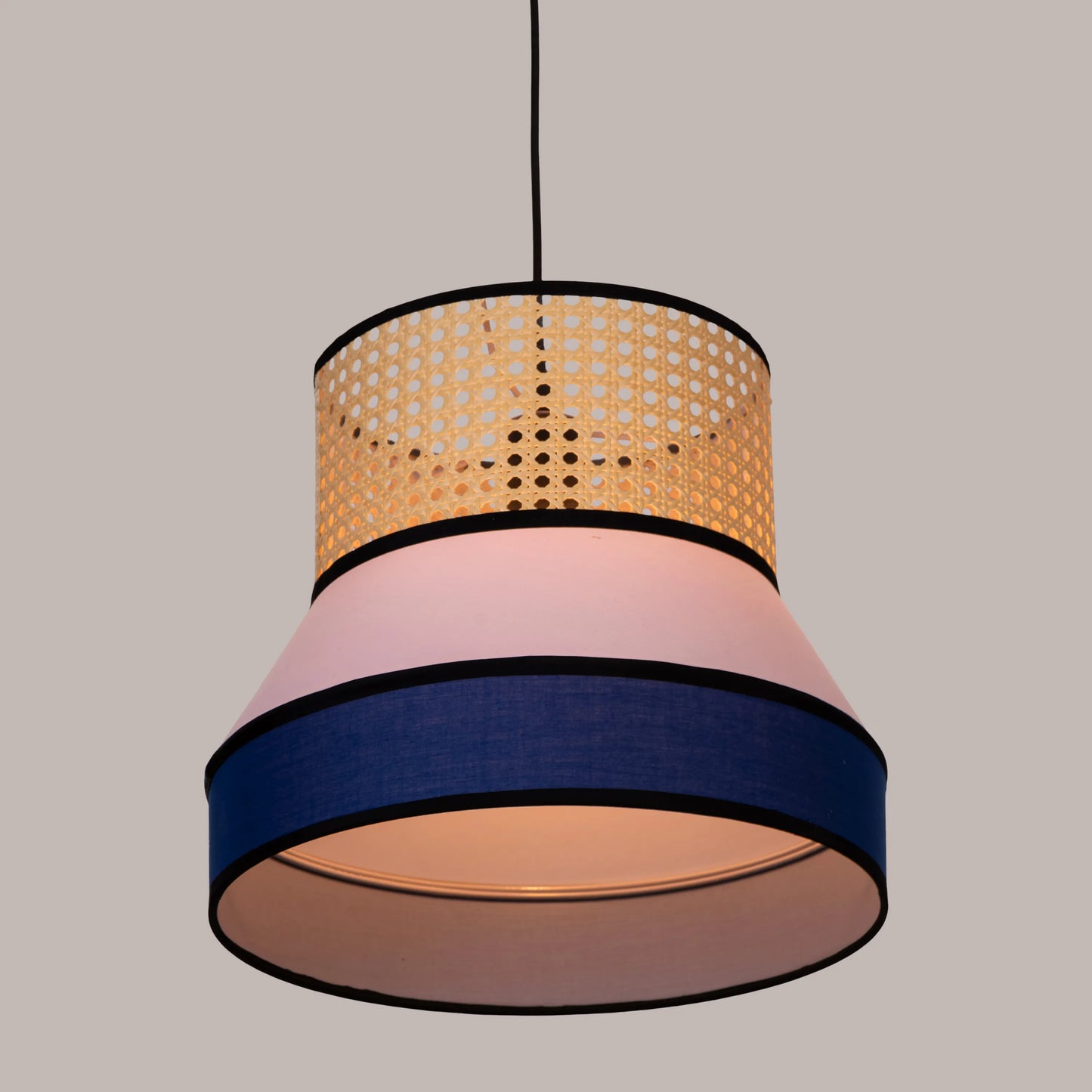 Make The Tea (Pink, Blue) Rattan Pendant Light