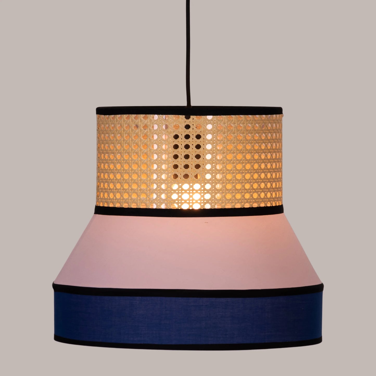 Make The Tea (Pink, Blue) Rattan Pendant Light